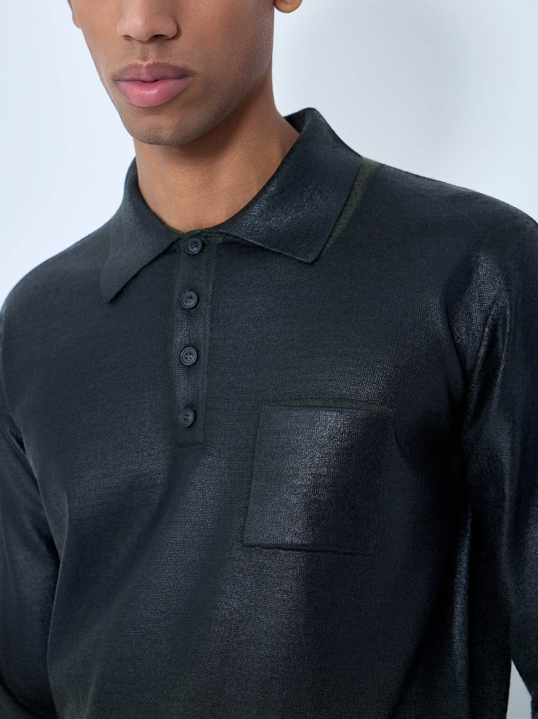 Long Sleeve Polo Shirt
