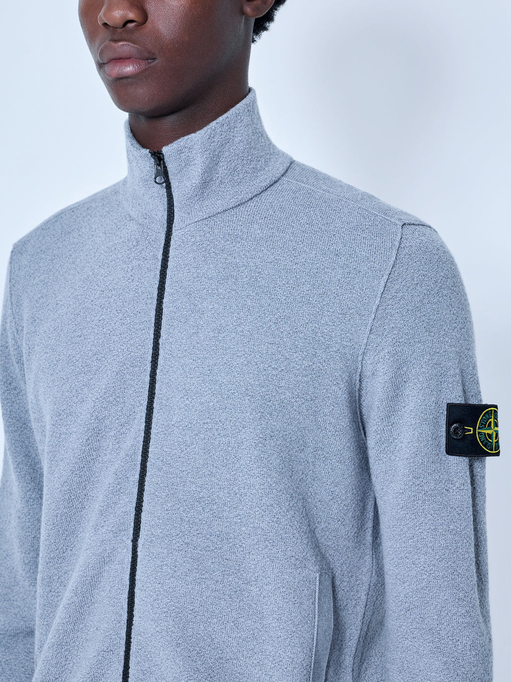 Zip-Up Knit Sweater