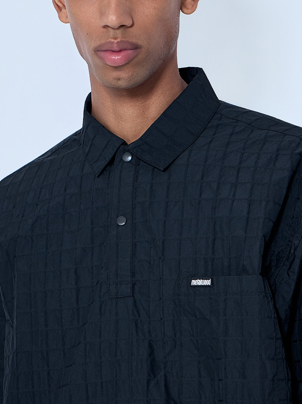 Textured Cotton Overshirt