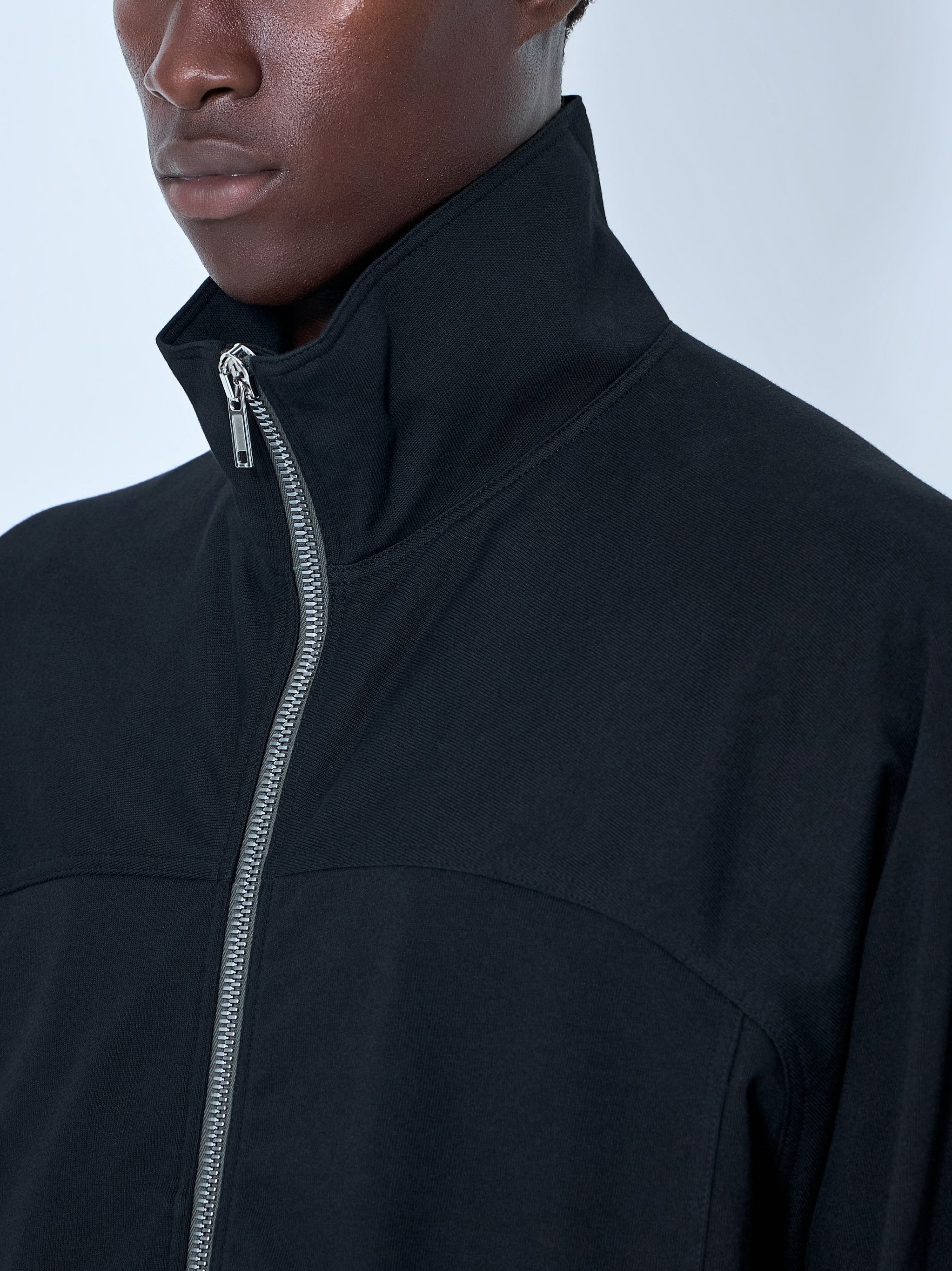 High-Neck Zip-Up Jacket