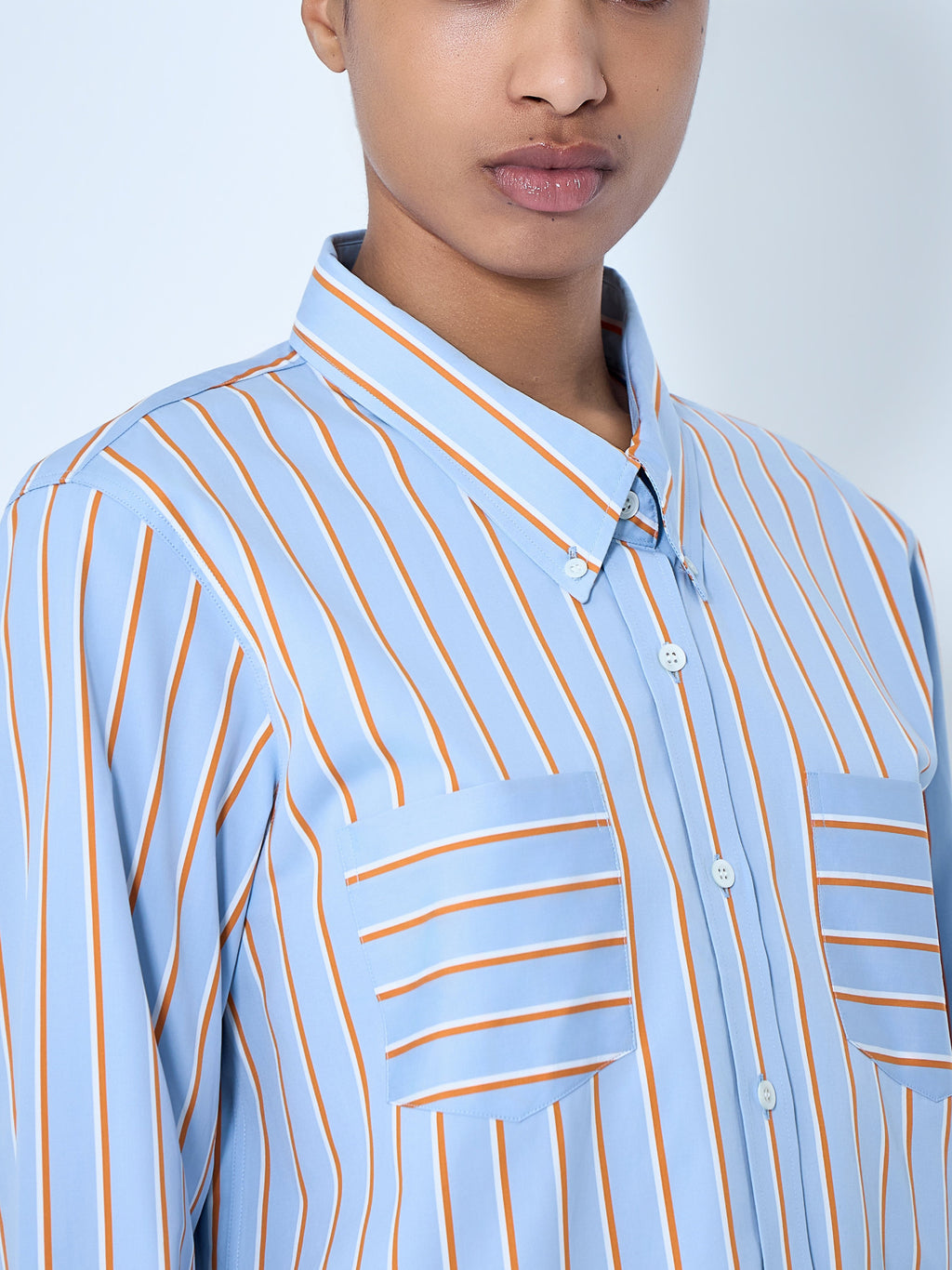 Striped Cotton Poplin Shirt