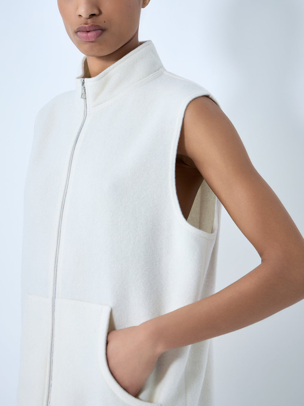 Sleeveless Zip Vest