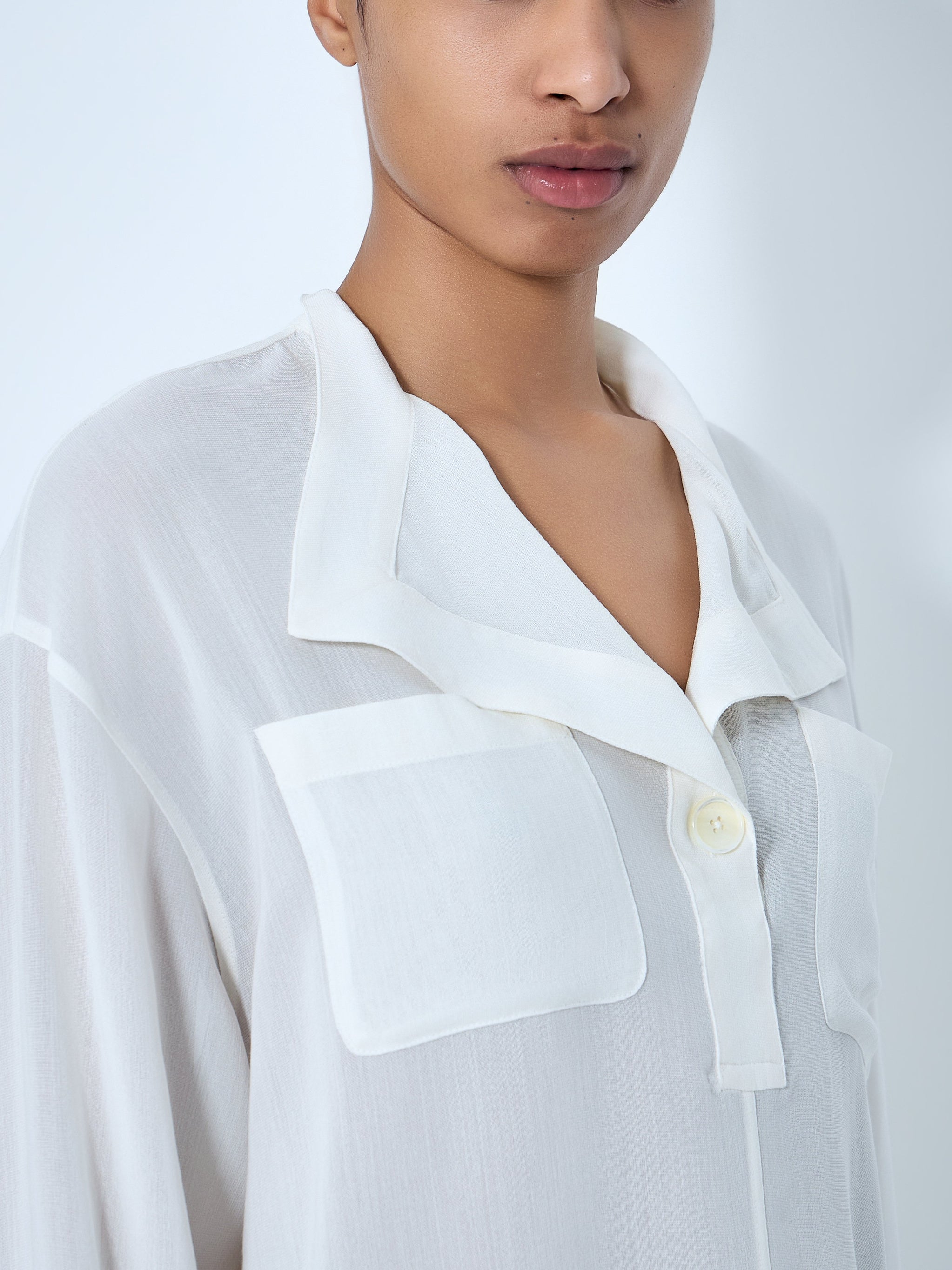 Sheer Silk Blouse