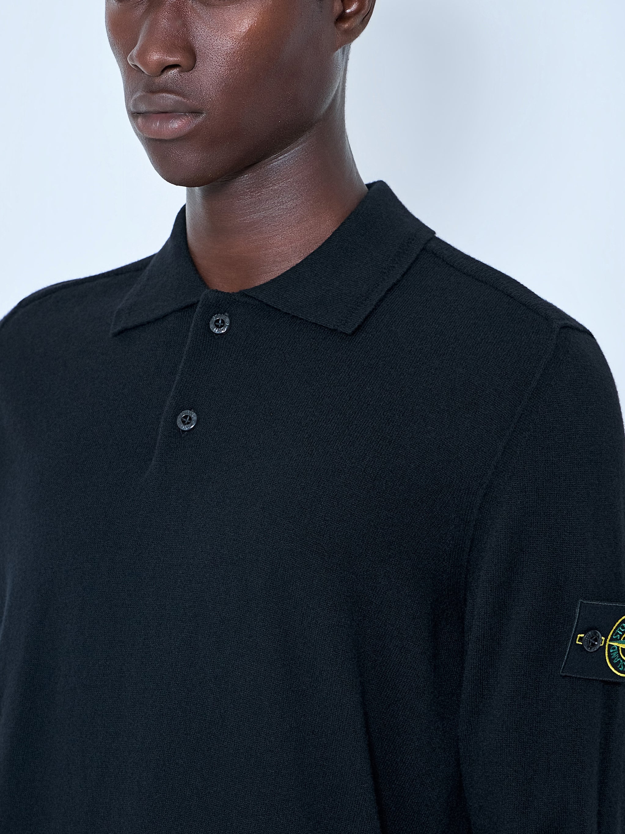 Long Sleeve Polo Knit