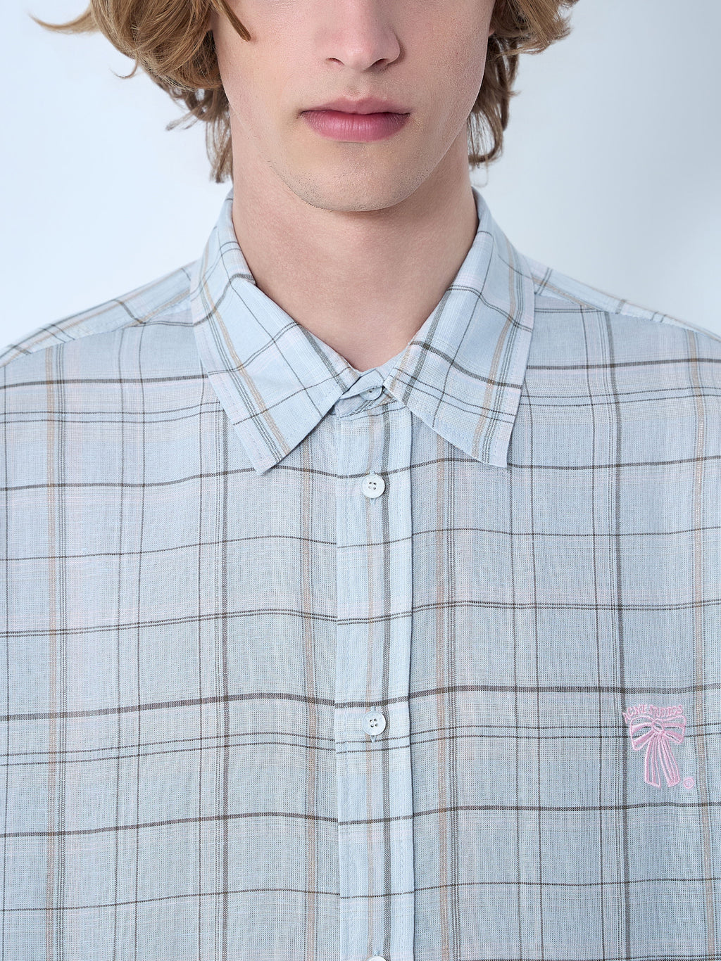 Plaid Button-Up Shirt