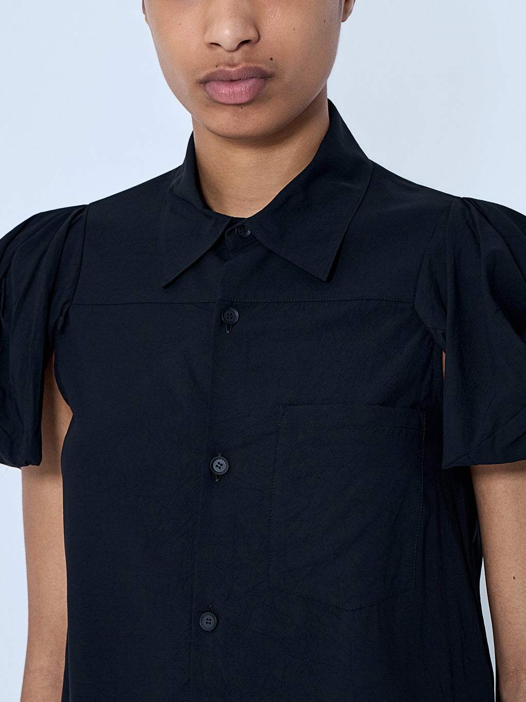 Twisted Sleeve Blouse