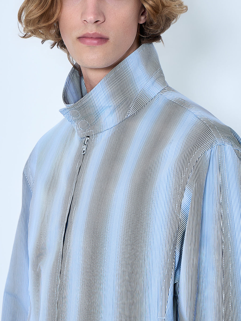 Striped Zip-Up Jacket