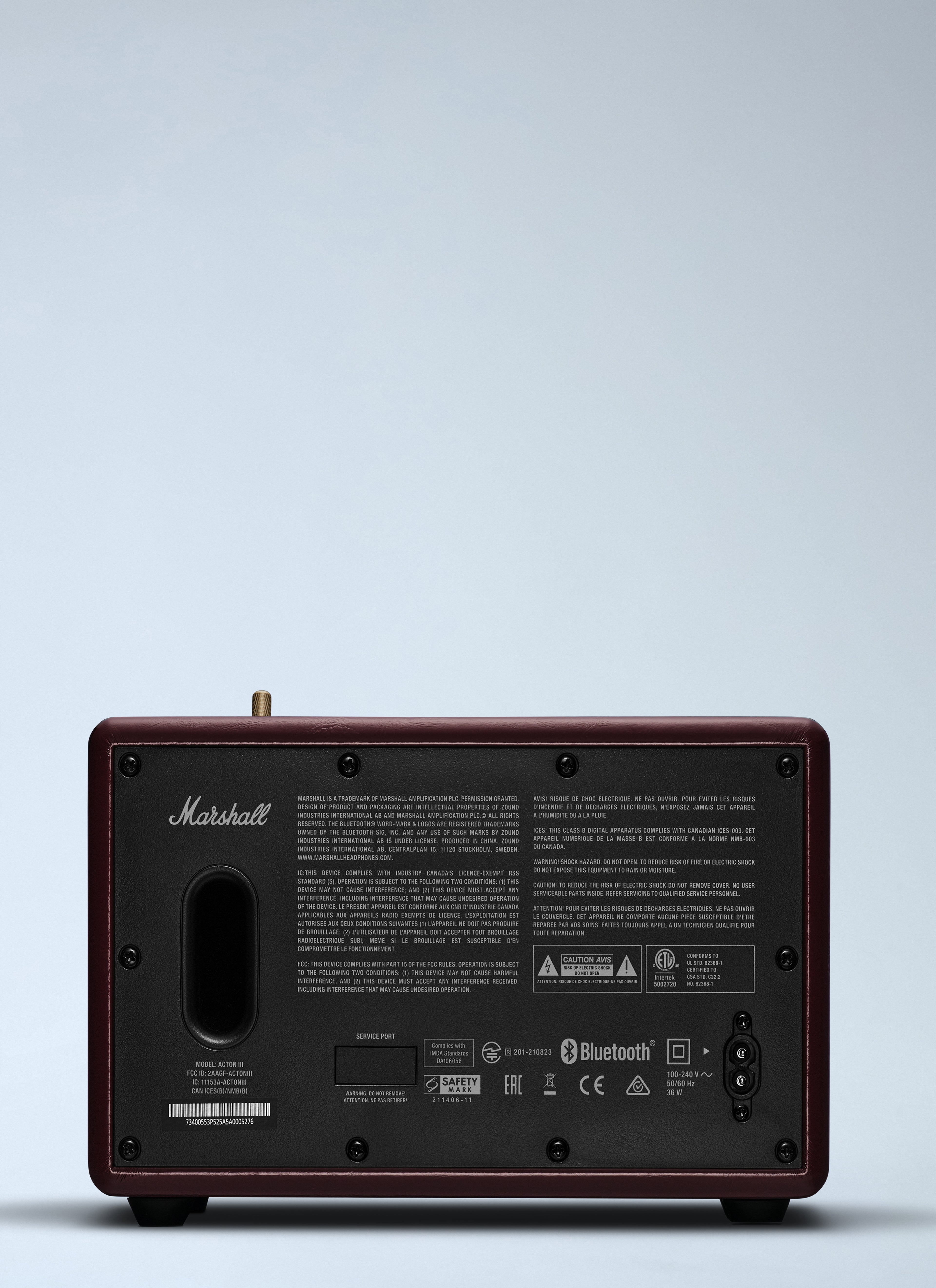 Acton III Burgundy Speaker