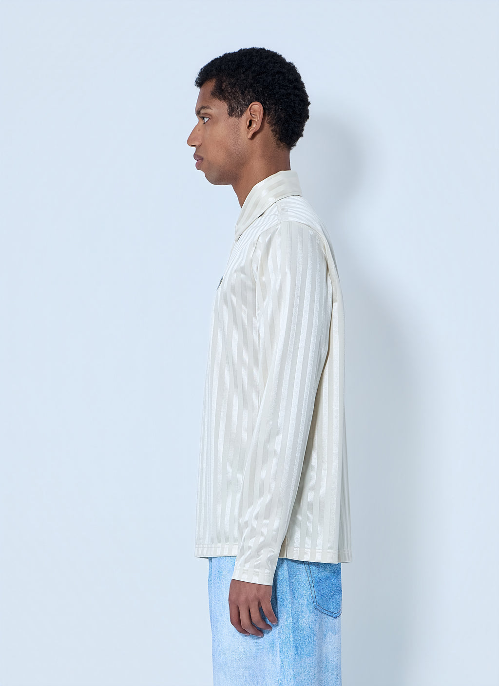Striped Long Sleeve Polo Shirt