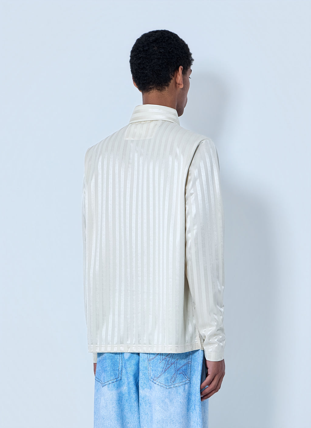 Striped Long Sleeve Polo Shirt