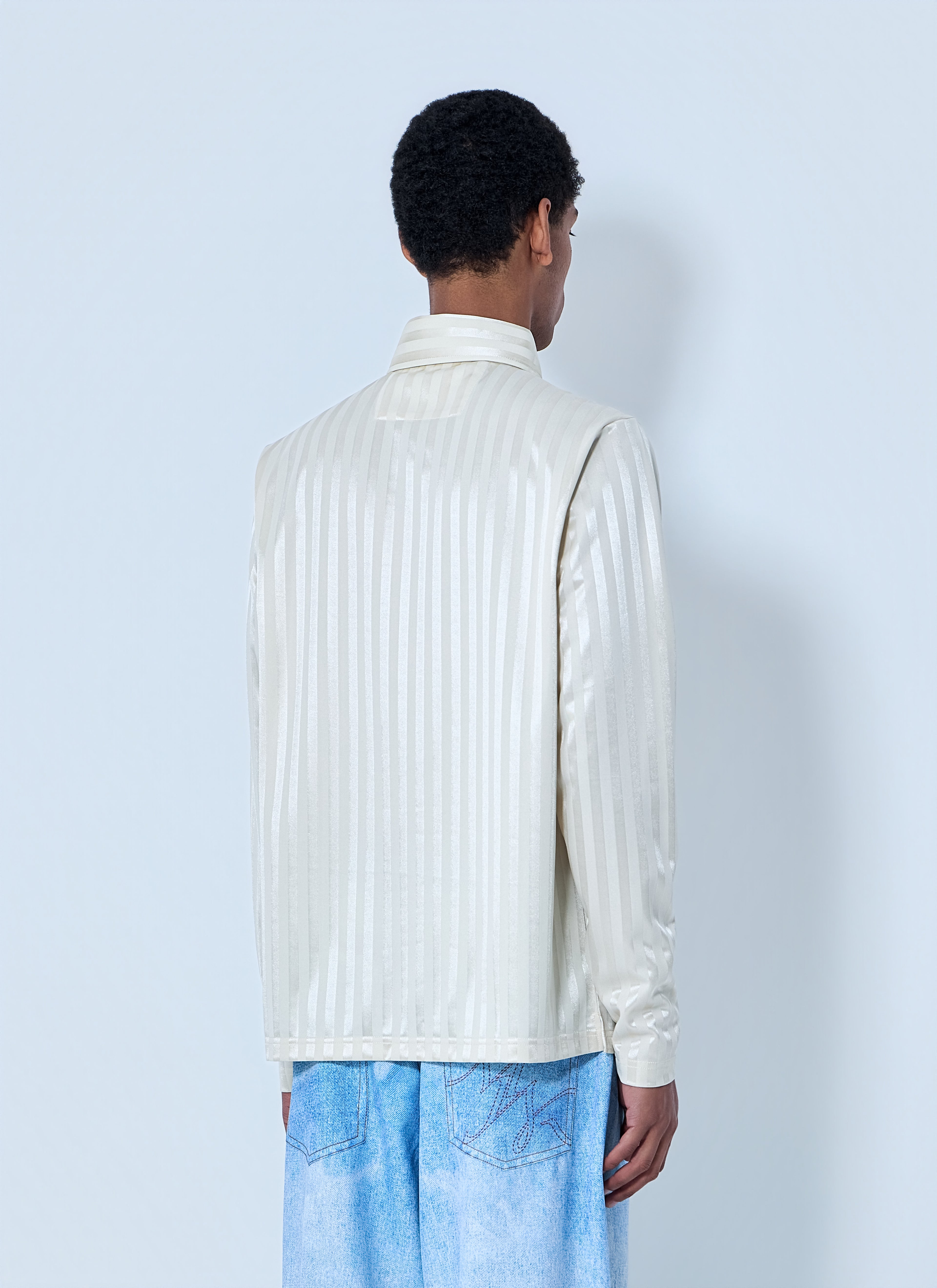 Striped Long Sleeve Polo Shirt