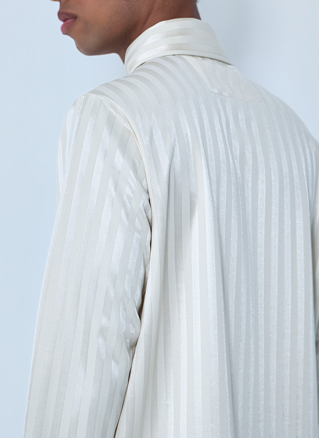 Striped Long Sleeve Polo Shirt