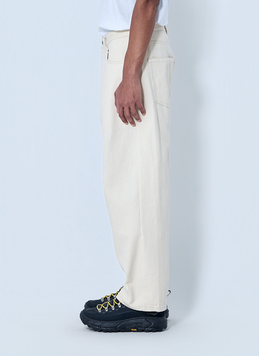 Wide-Leg Denim Trousers