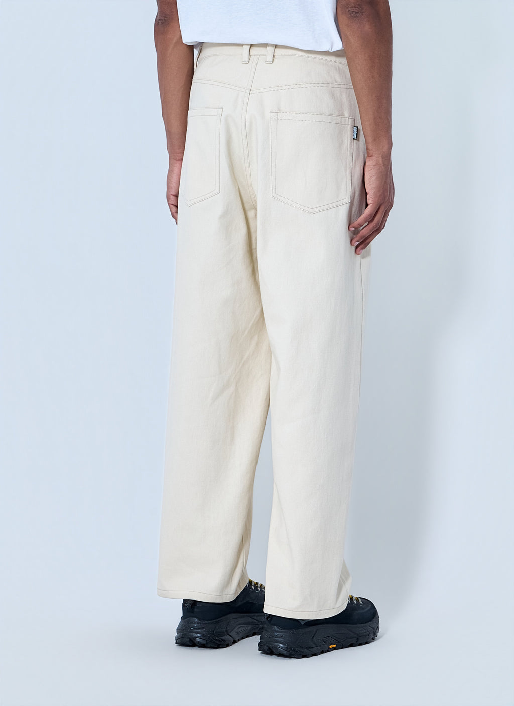 Wide-Leg Denim Trousers