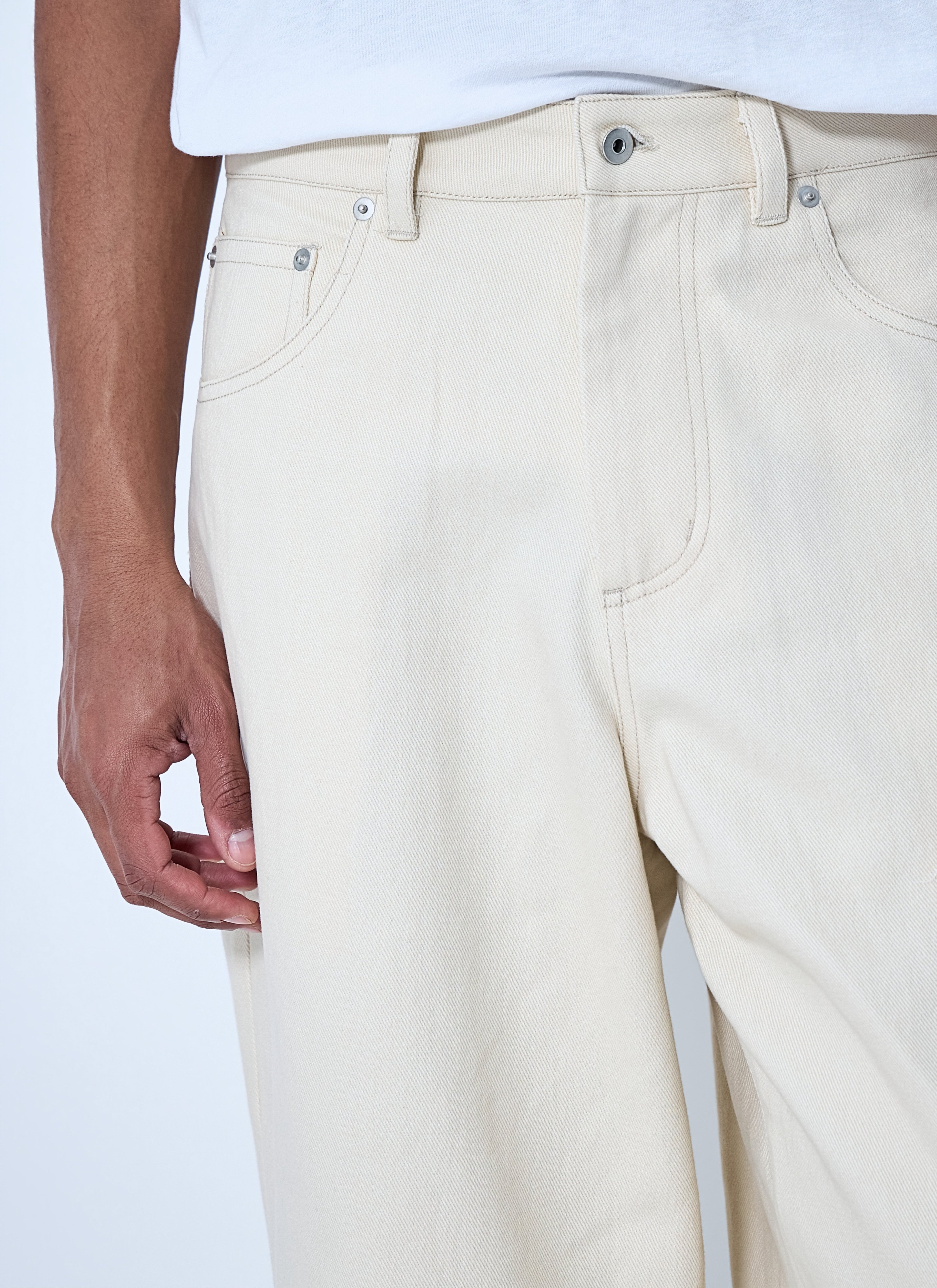 Wide-Leg Denim Trousers