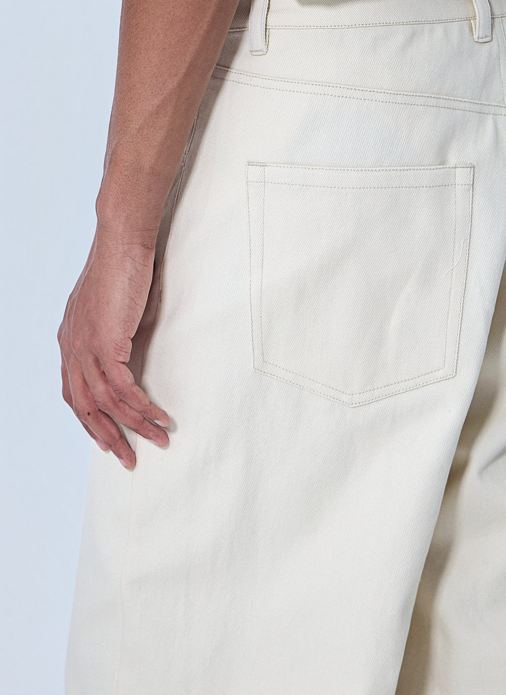 Wide-Leg Denim Trousers