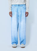 Wide-Leg Denim Trousers