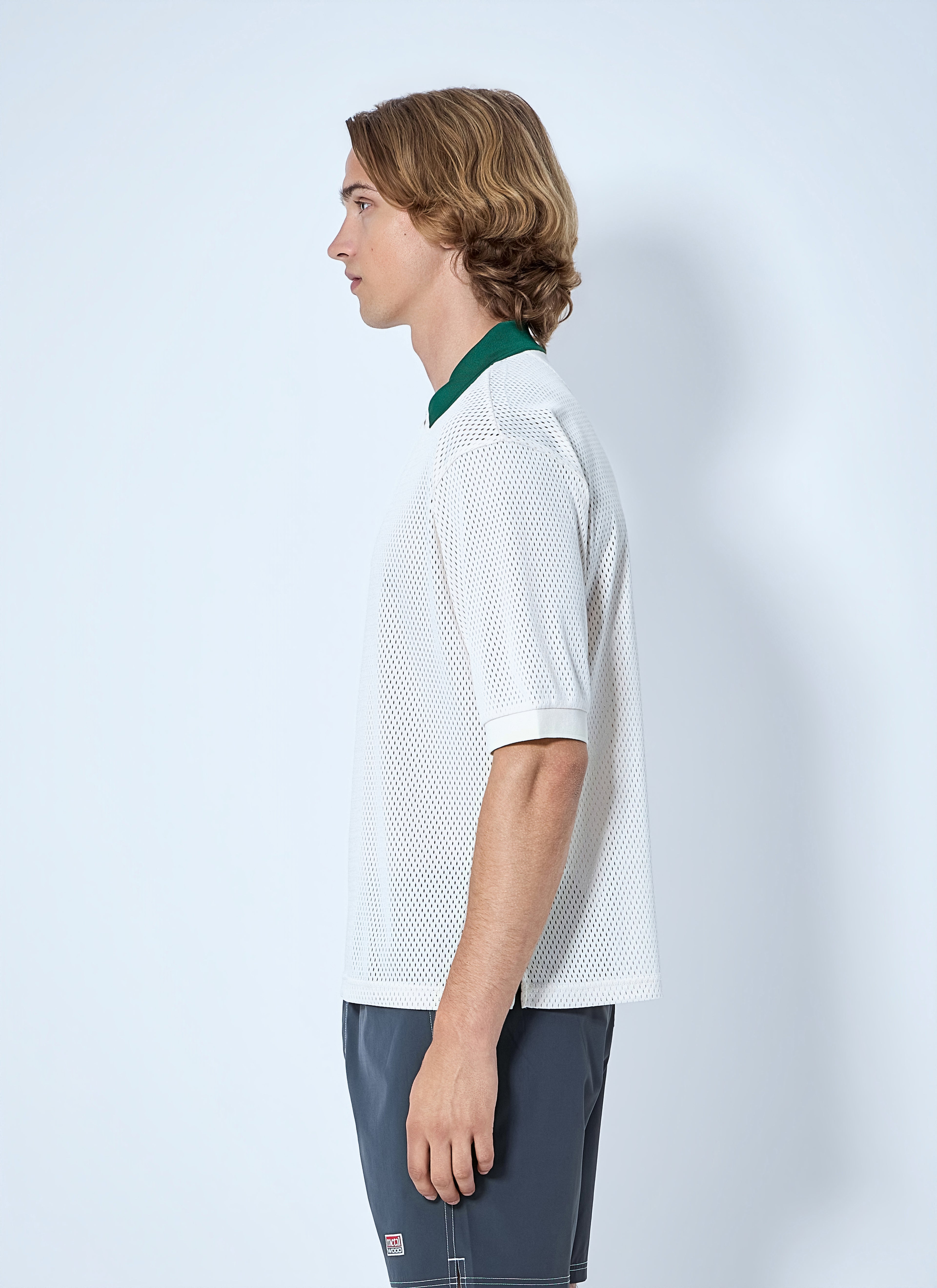 Quarter Zip Jersey Polo Shirt