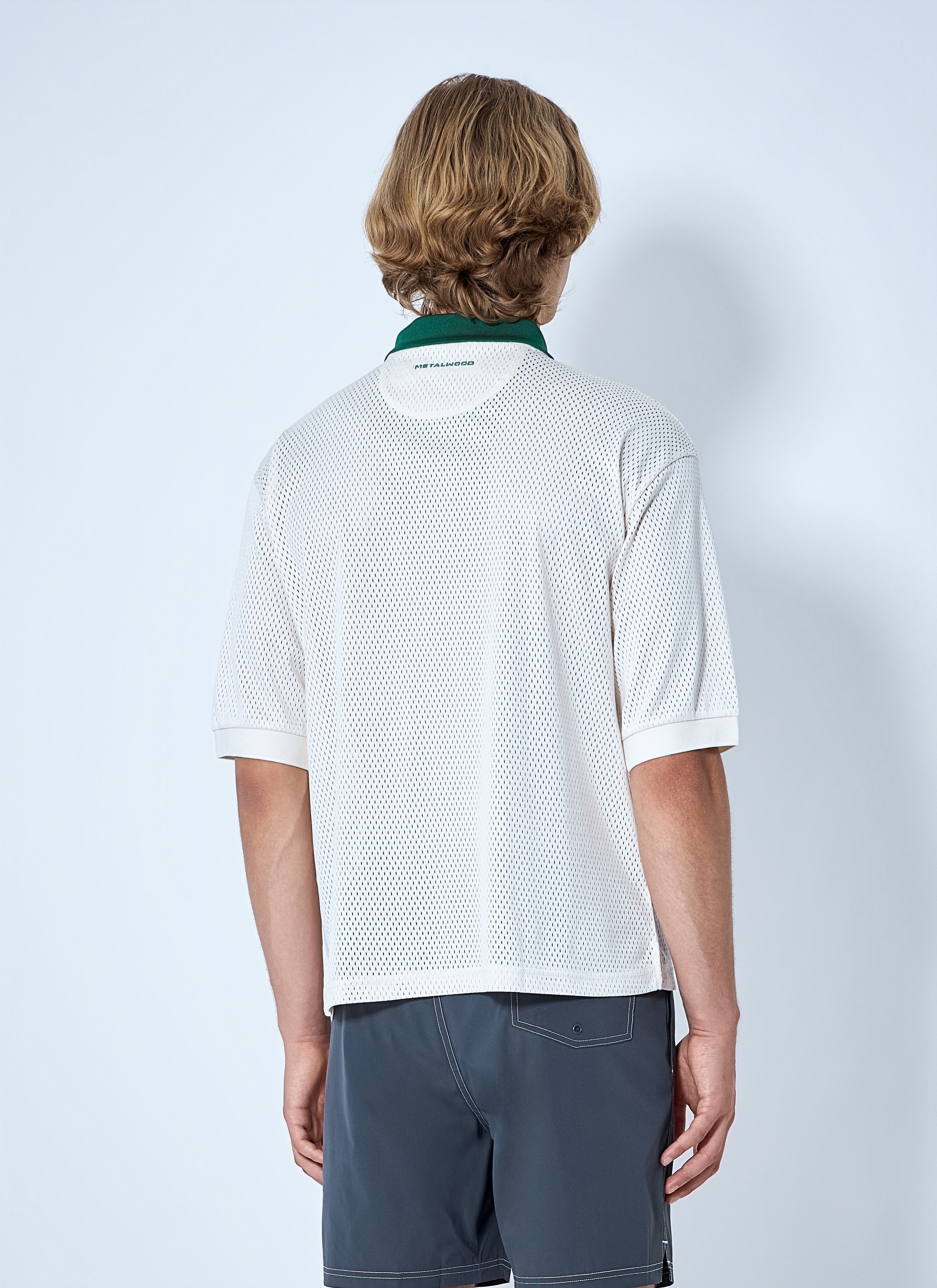 Quarter Zip Jersey Polo Shirt