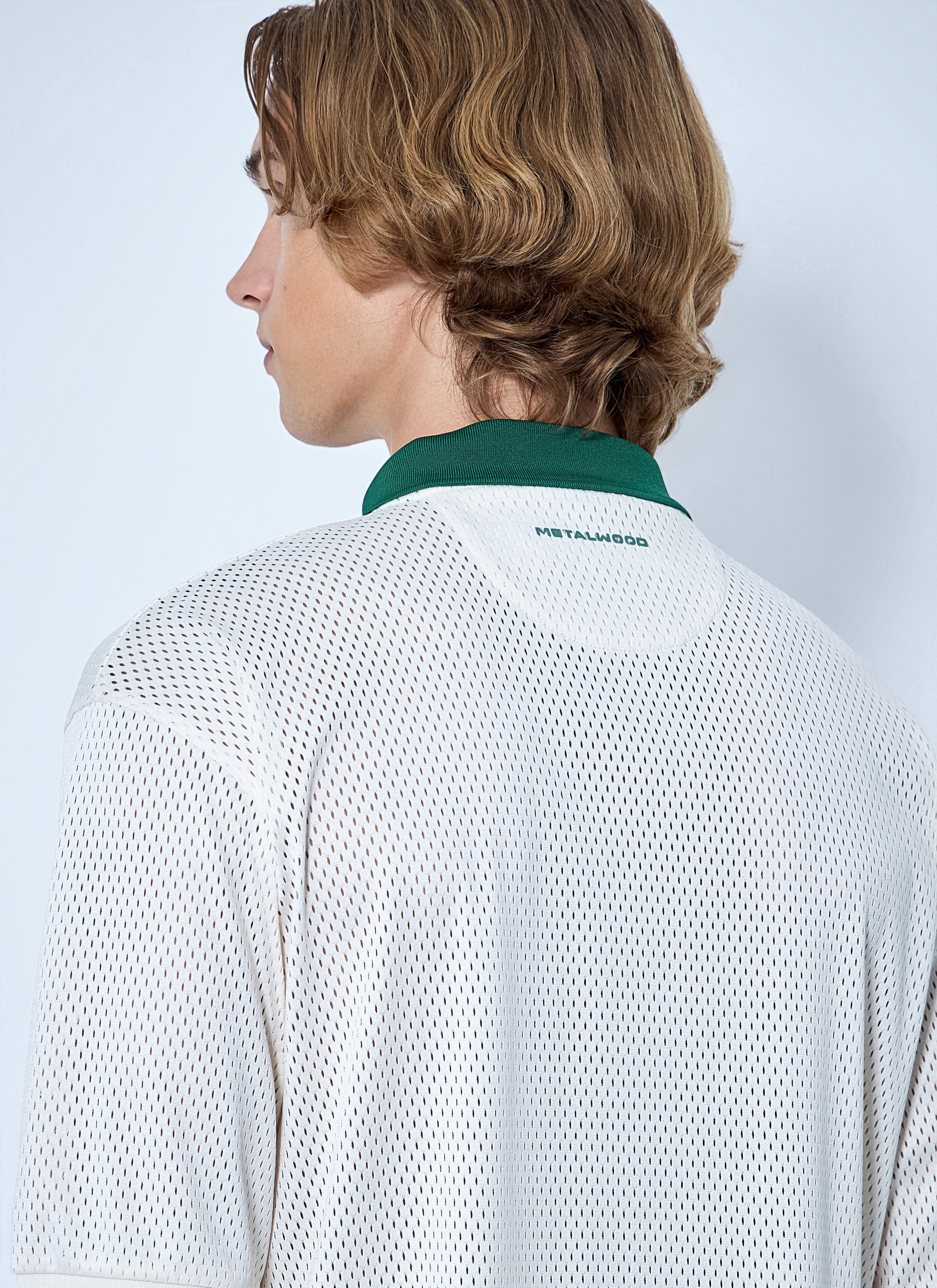 Quarter Zip Jersey Polo Shirt