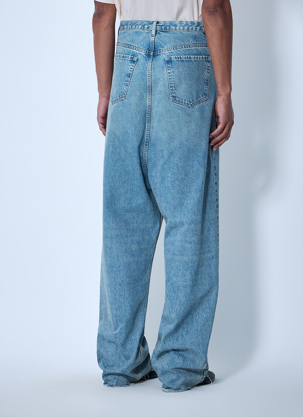 Wide-Leg Denim Trousers