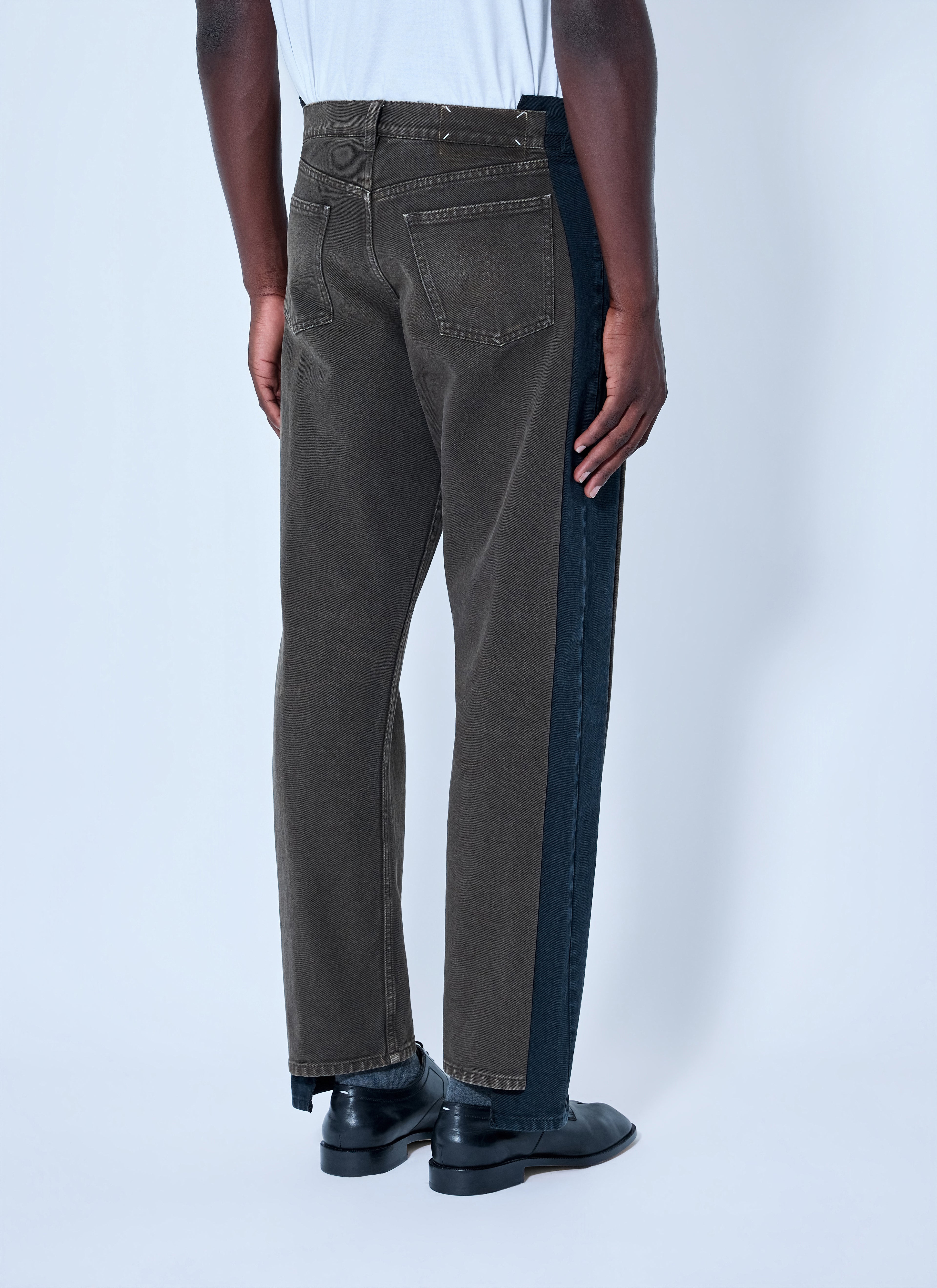 Spliced Denim Trousers