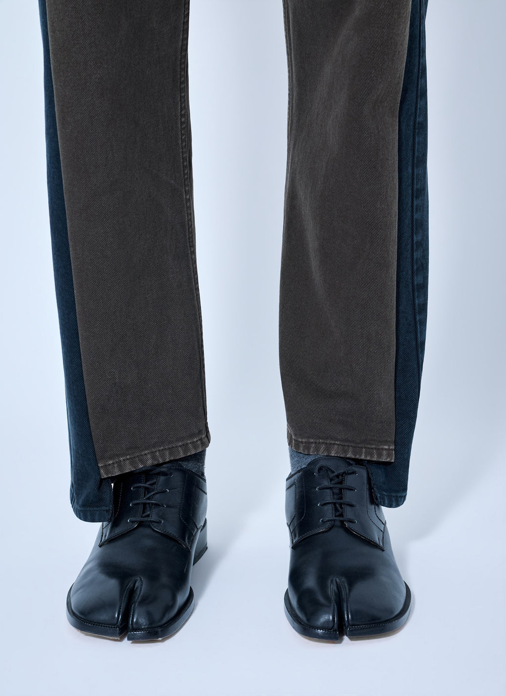 Spliced Denim Trousers