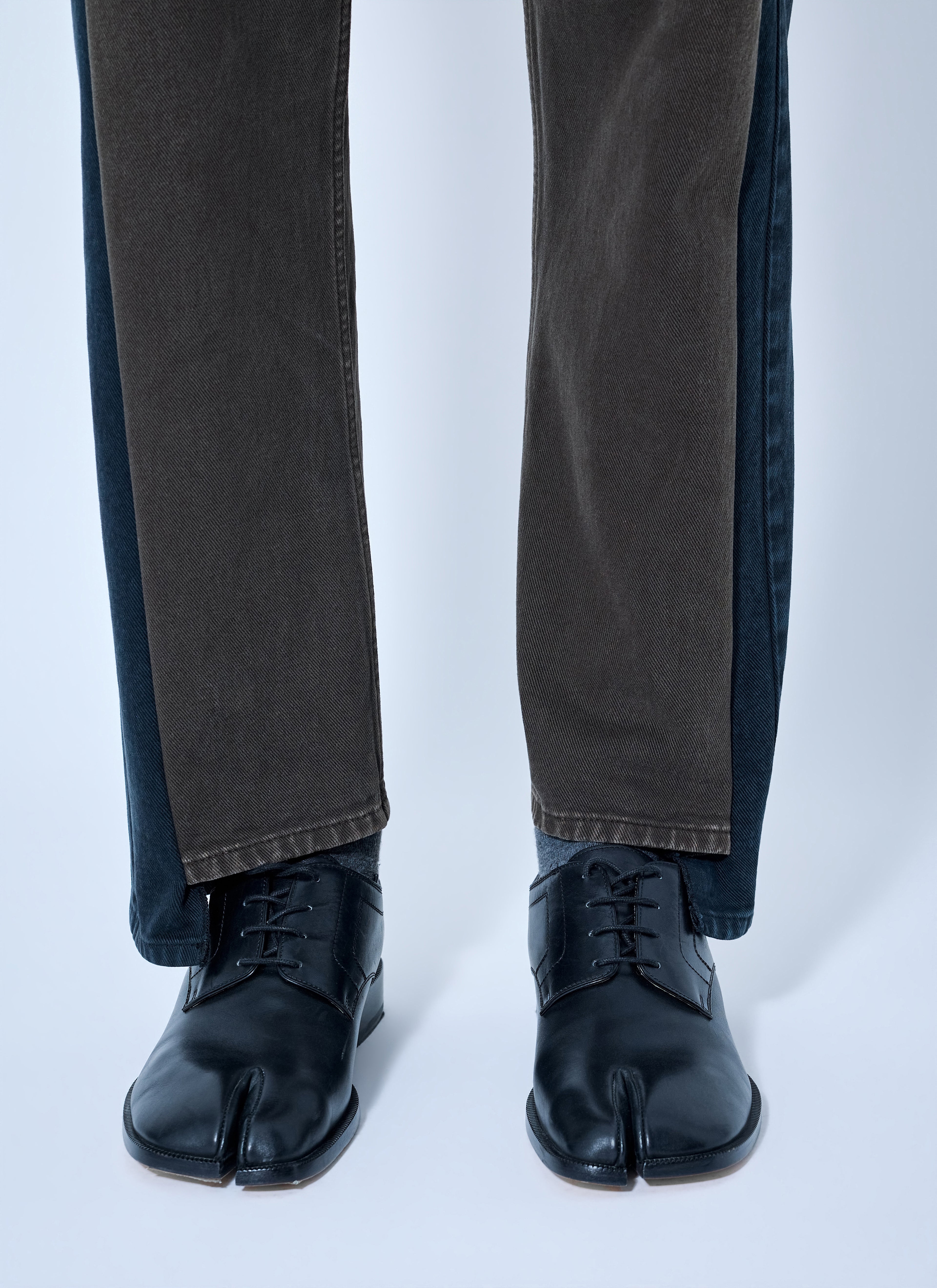 Spliced Denim Trousers