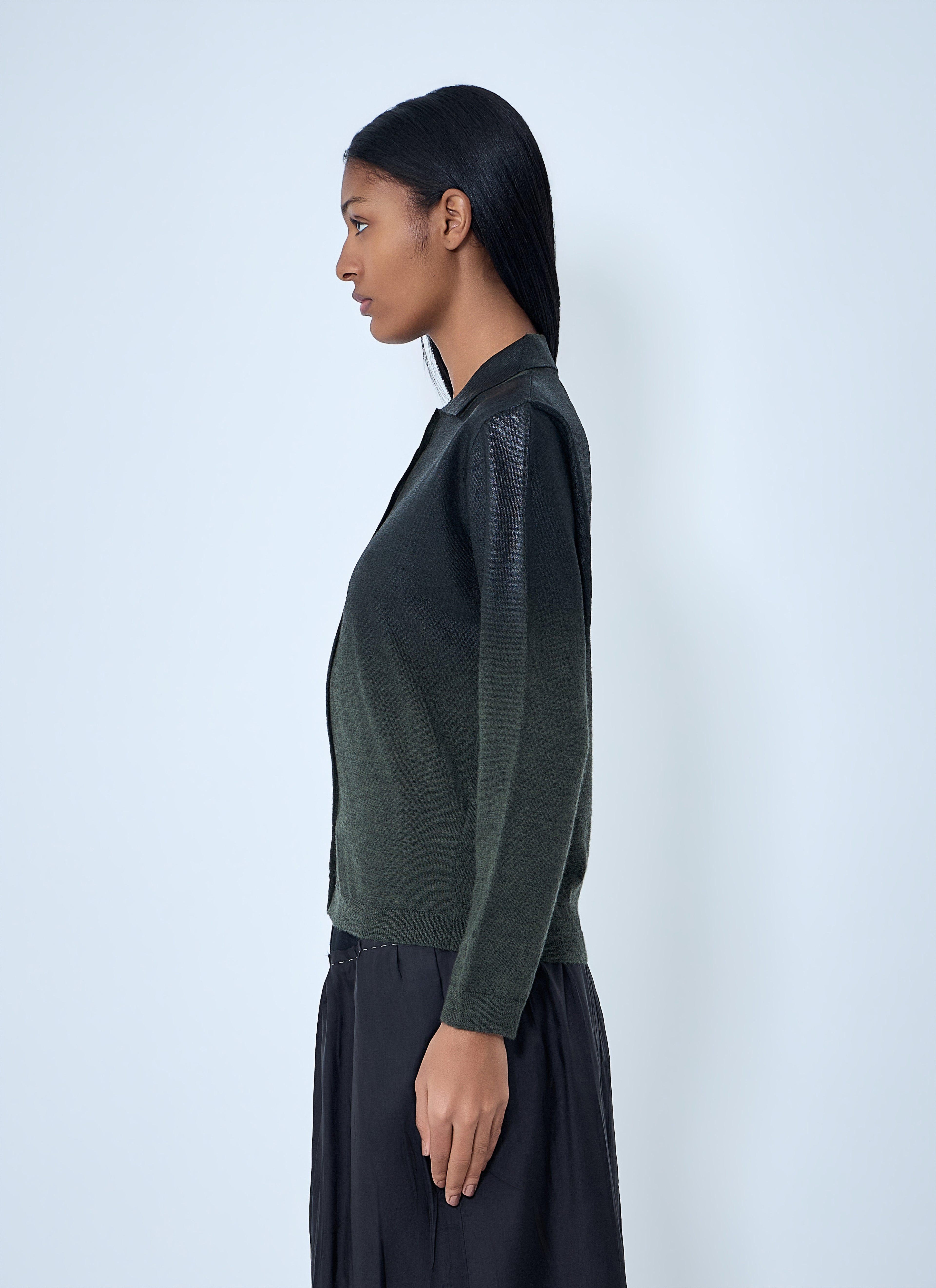 Button-Up Knit Cardigan