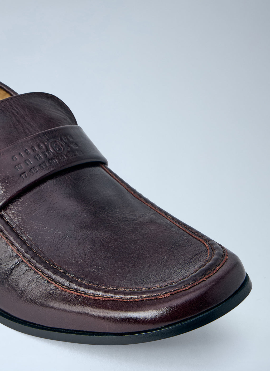 Brushed Leather Loafers