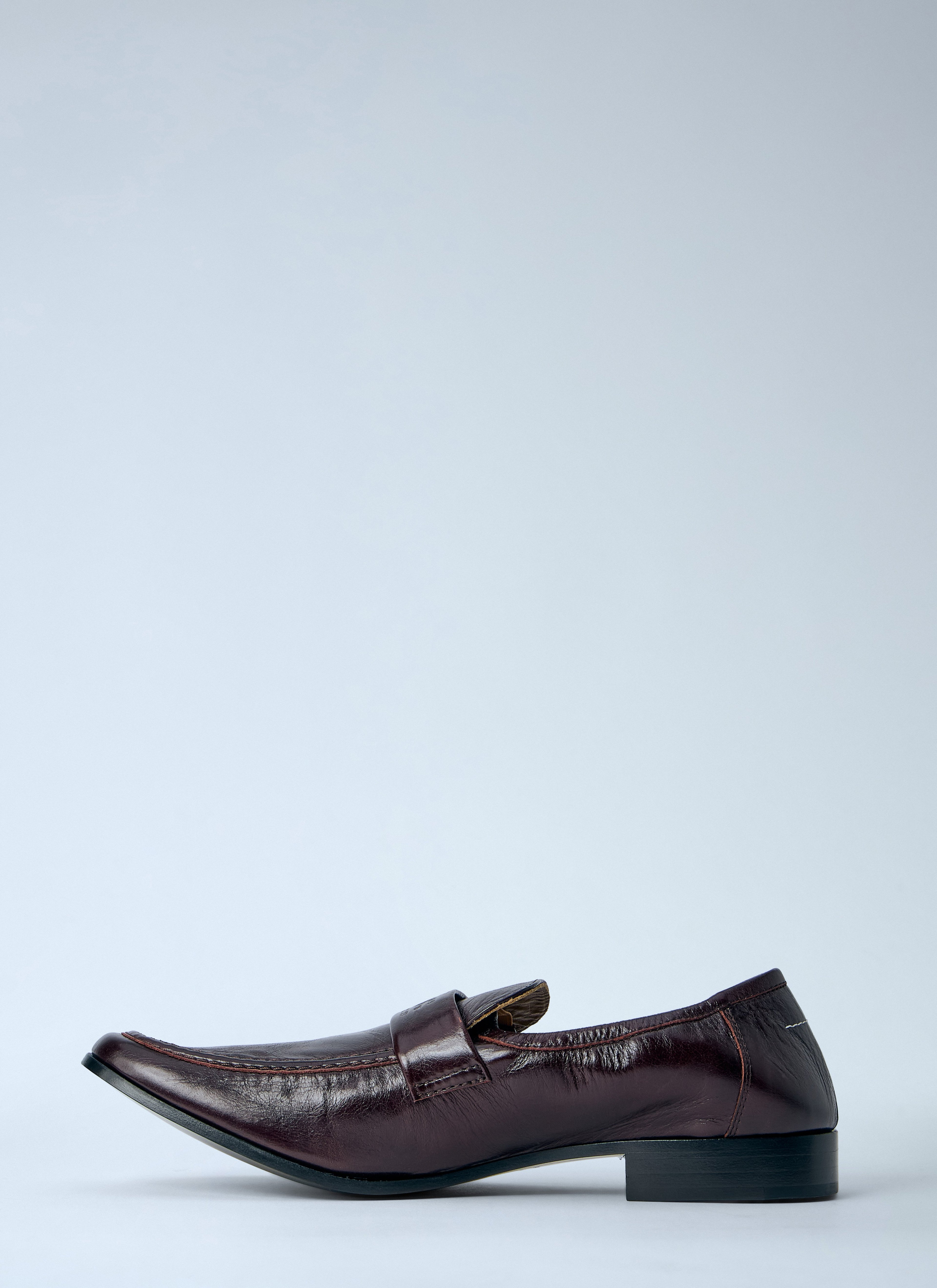 Brushed Leather Loafers