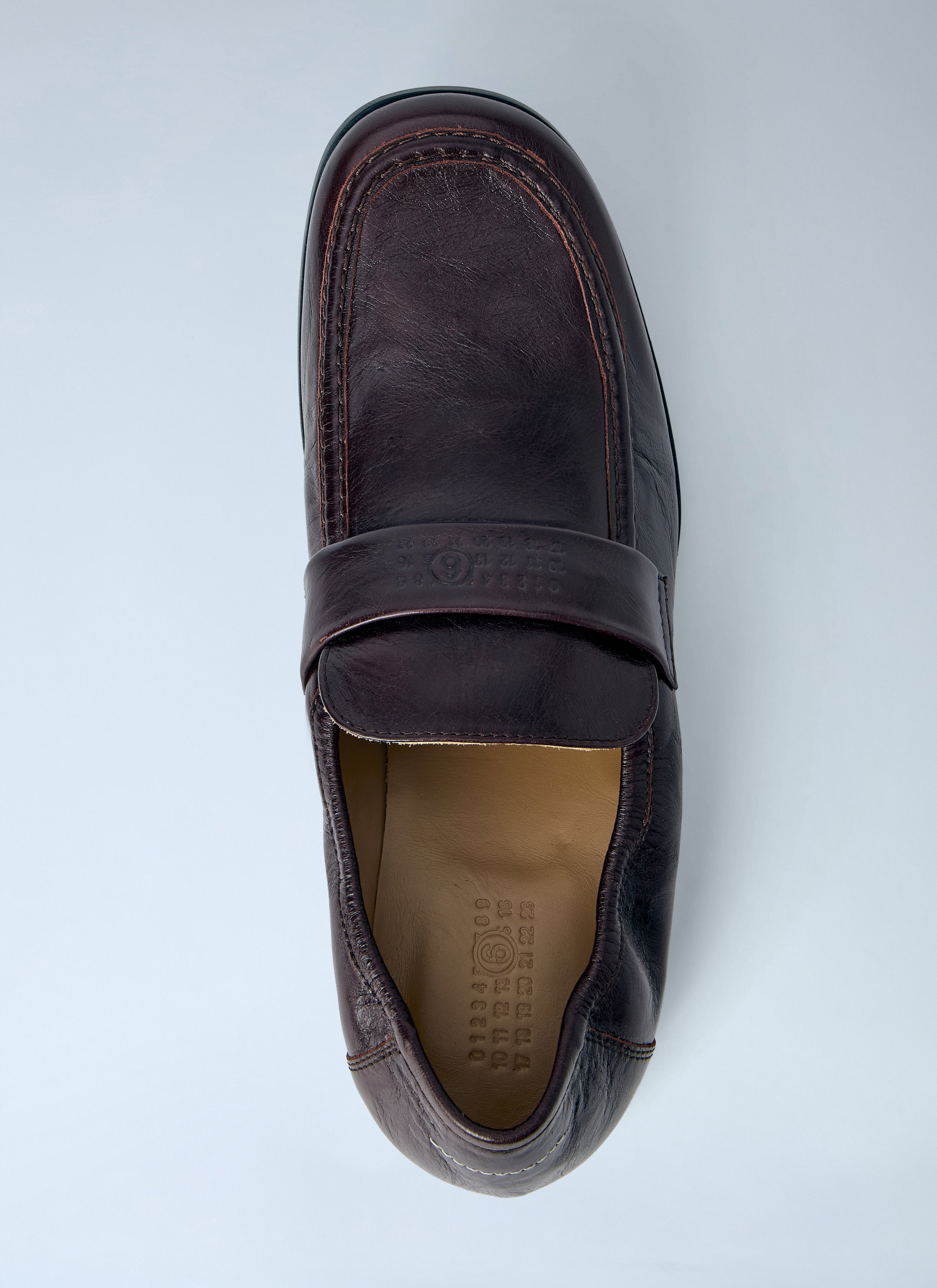 Brushed Leather Loafers