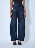 Wide-Leg Denim Trousers