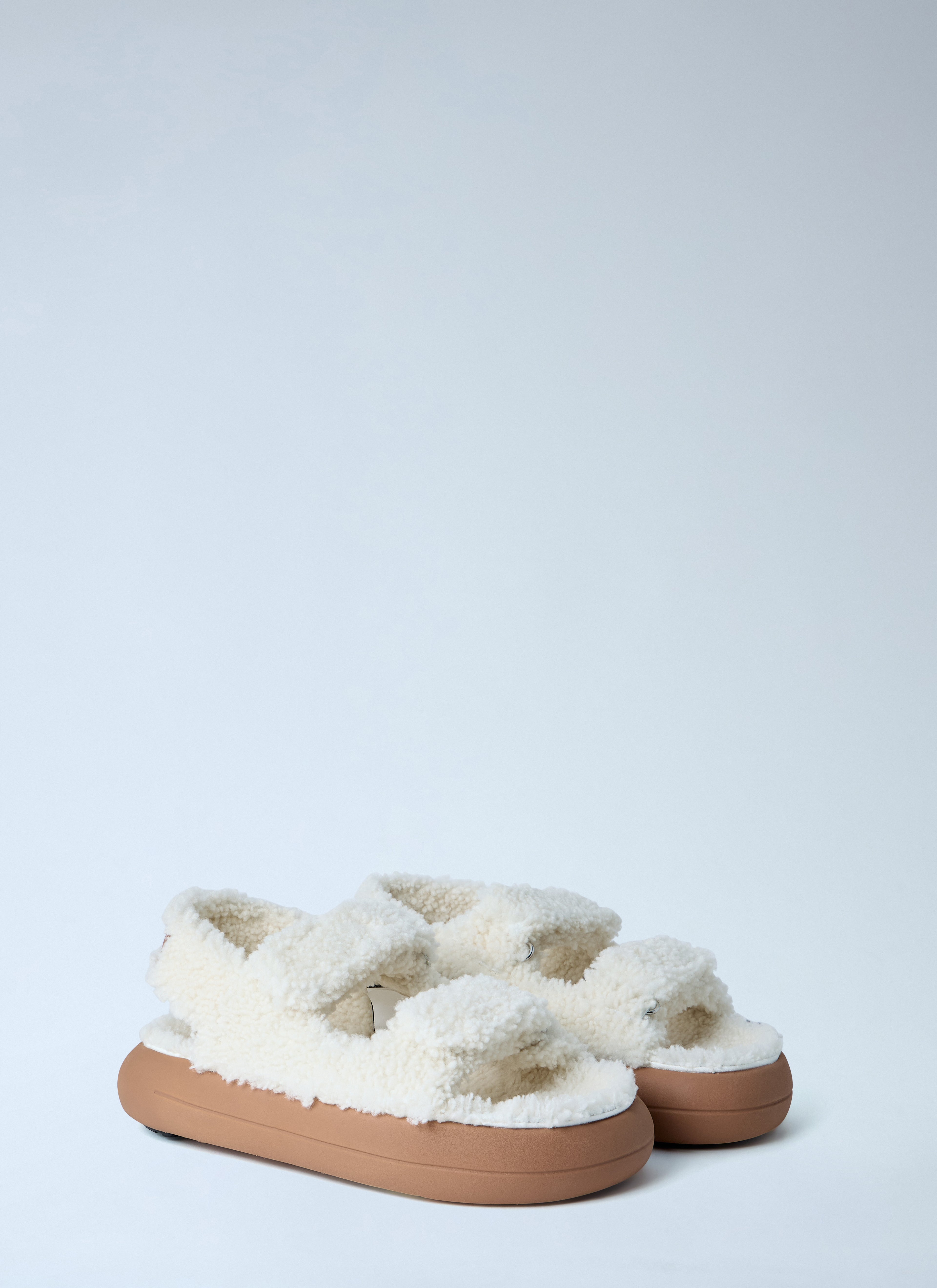 MB Shearling Sandals