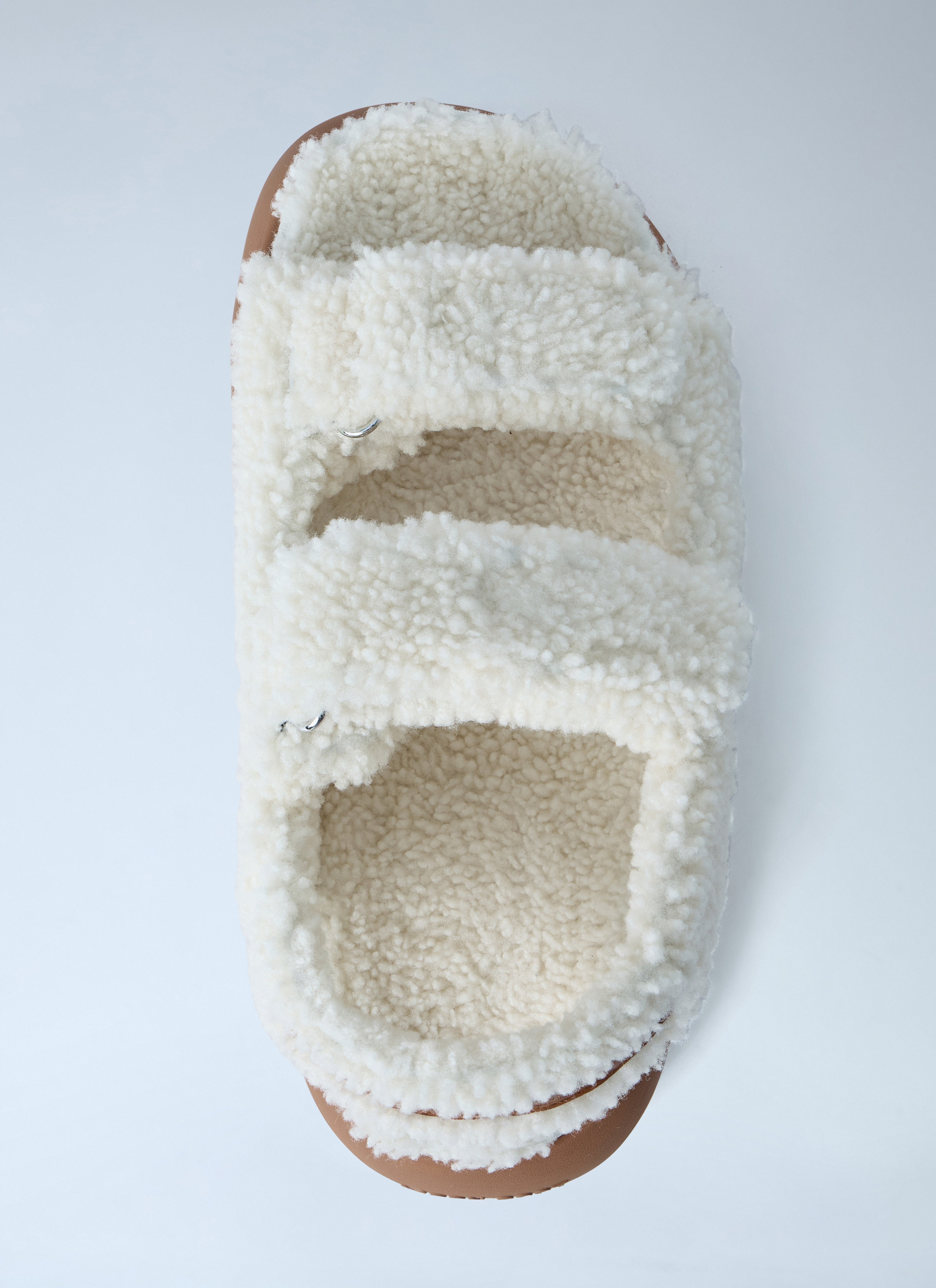MB Shearling Sandals