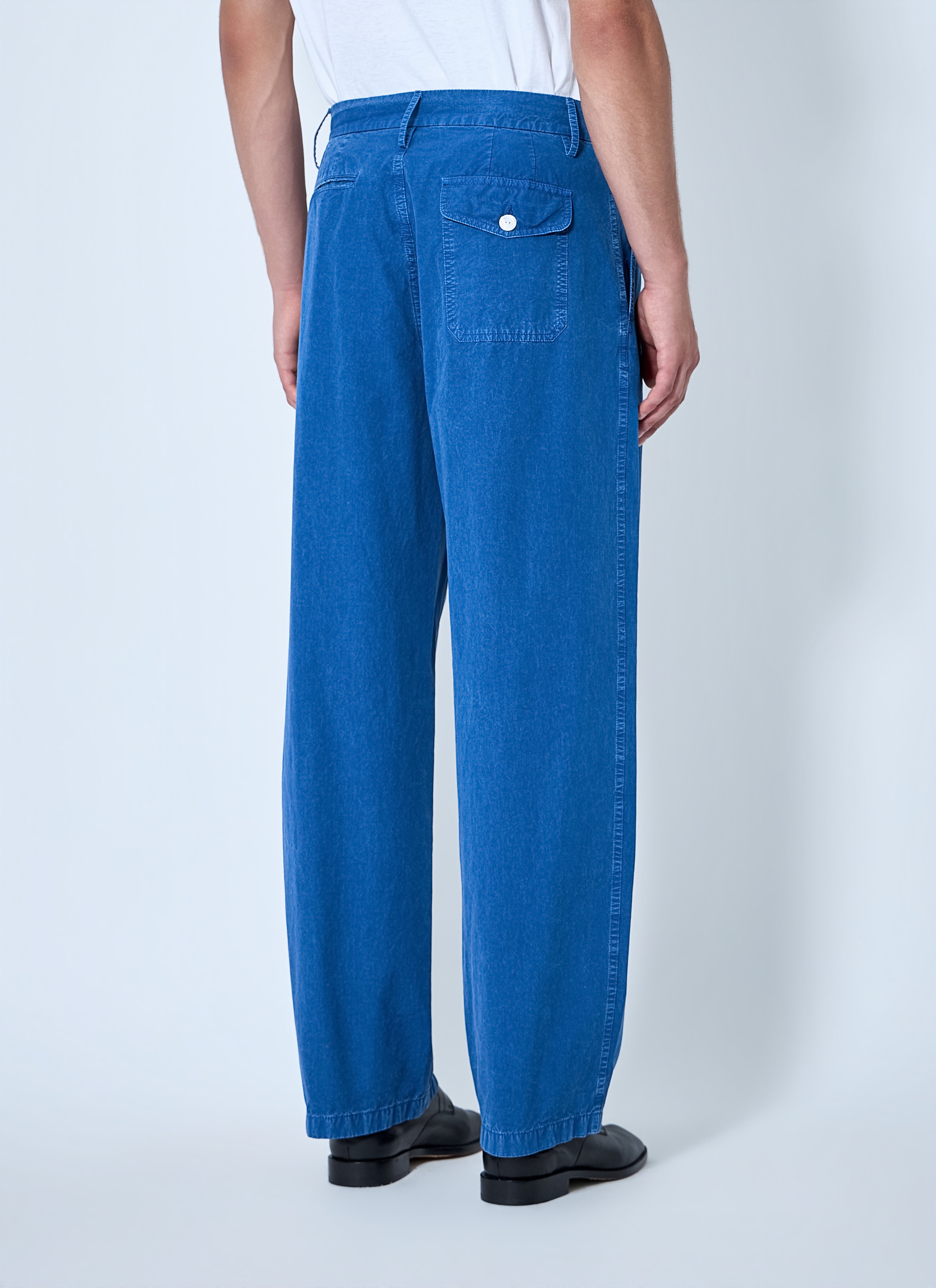 Pleated Wide-Leg Trousers