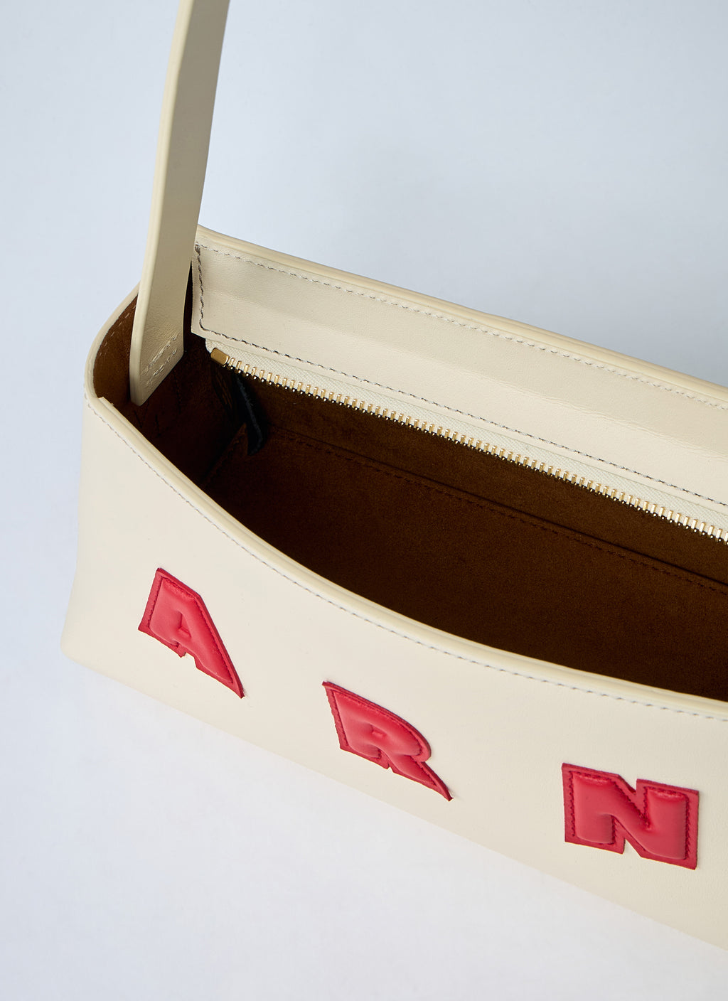 Leather Baguette Musuem Shoulder Bag