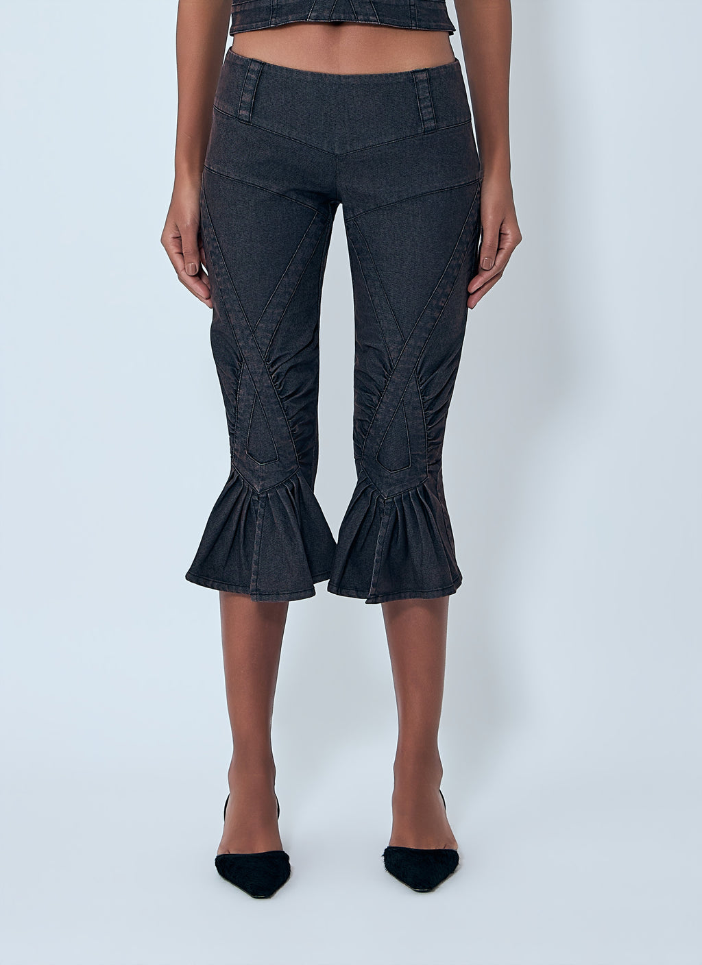 Cropped Flared Jeans