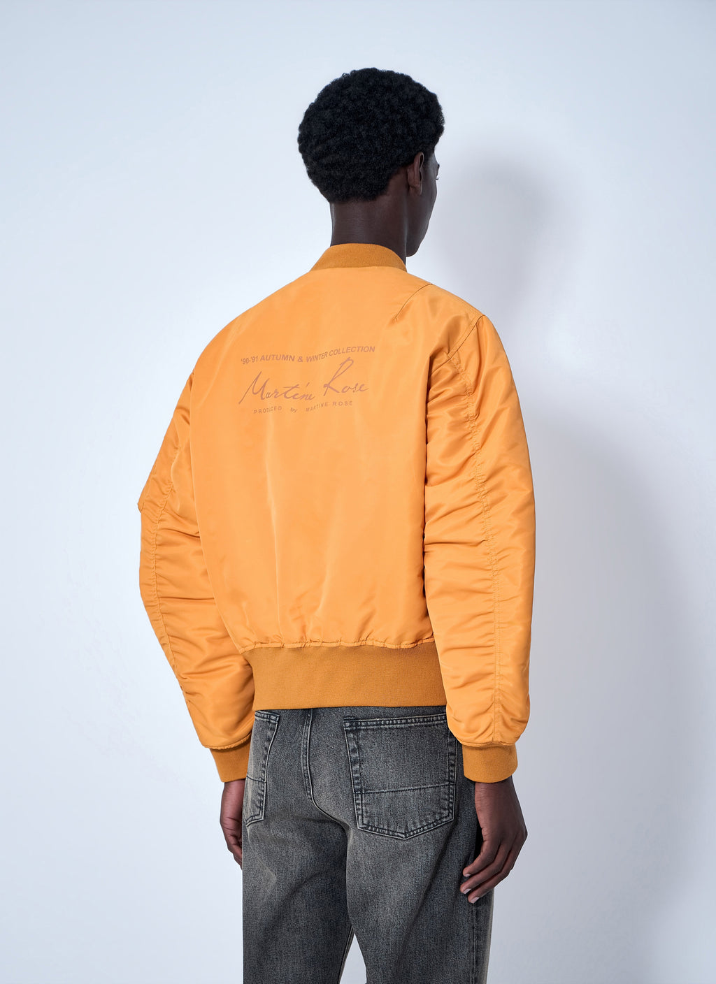 Bomber Jacket with Ribbed Trims