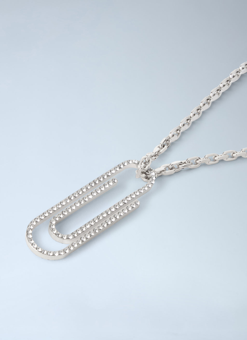 Paperclip Strass Necklace