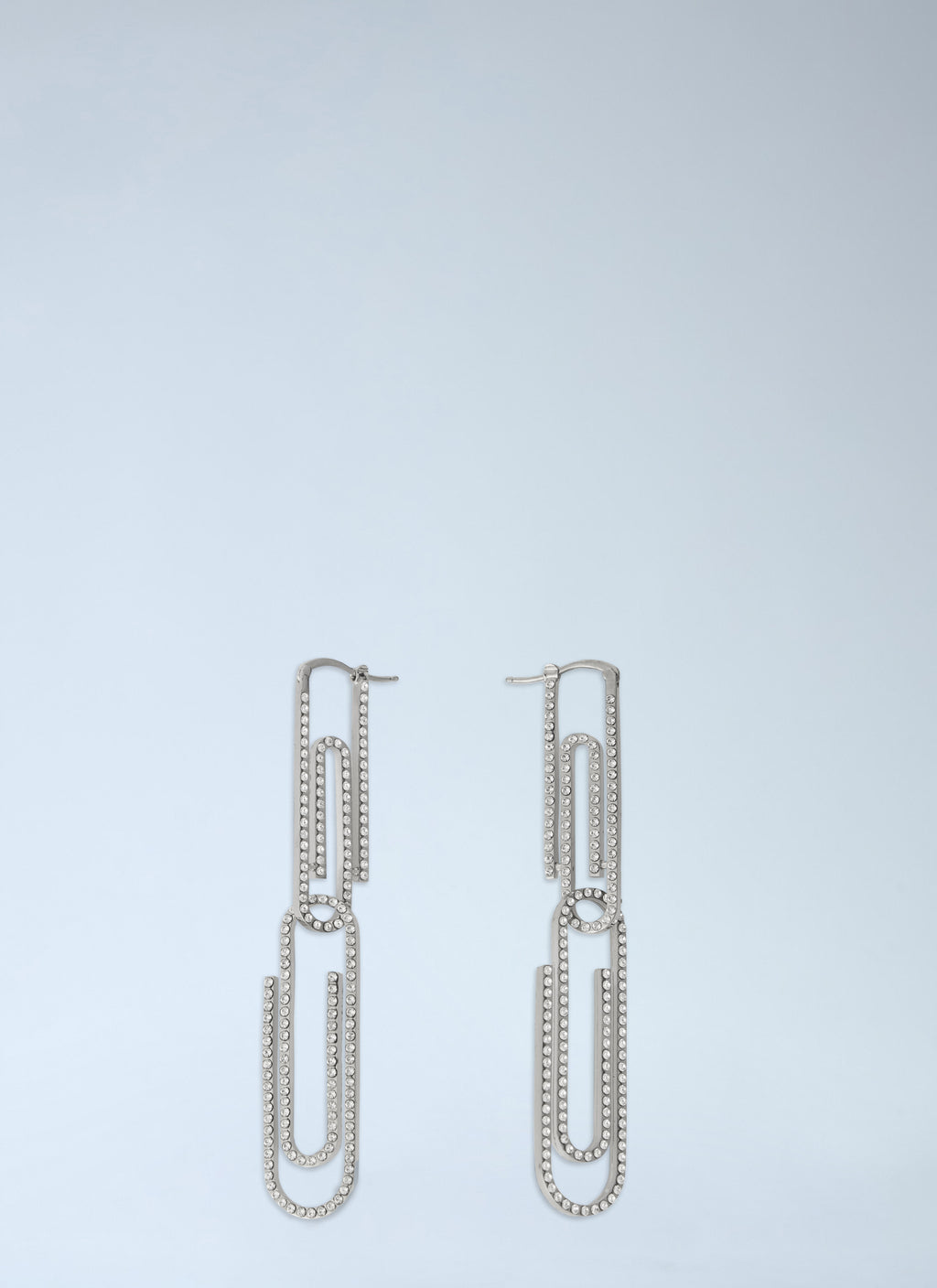 Paperclip Strass Earrings