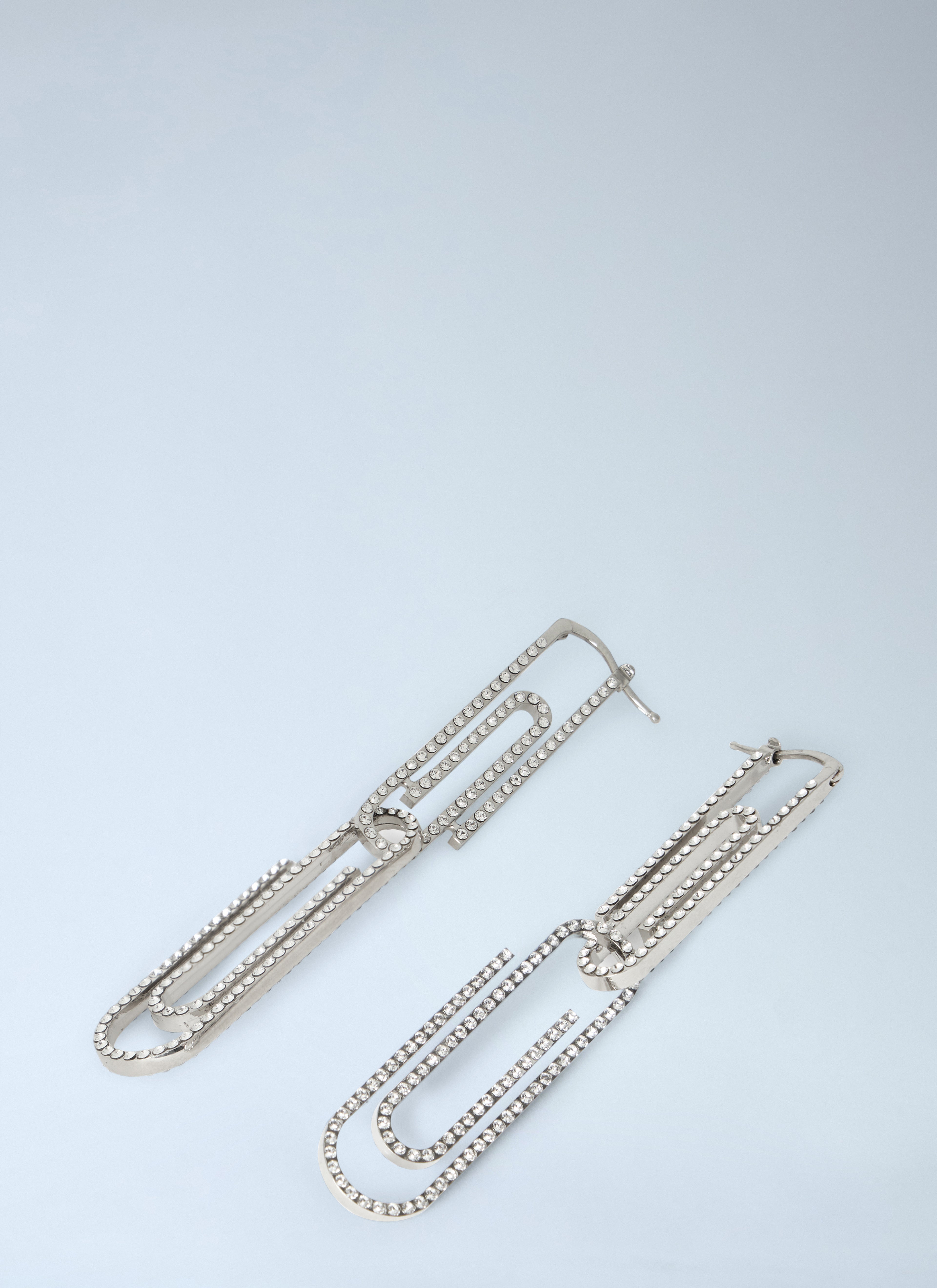 Paperclip Strass Earrings