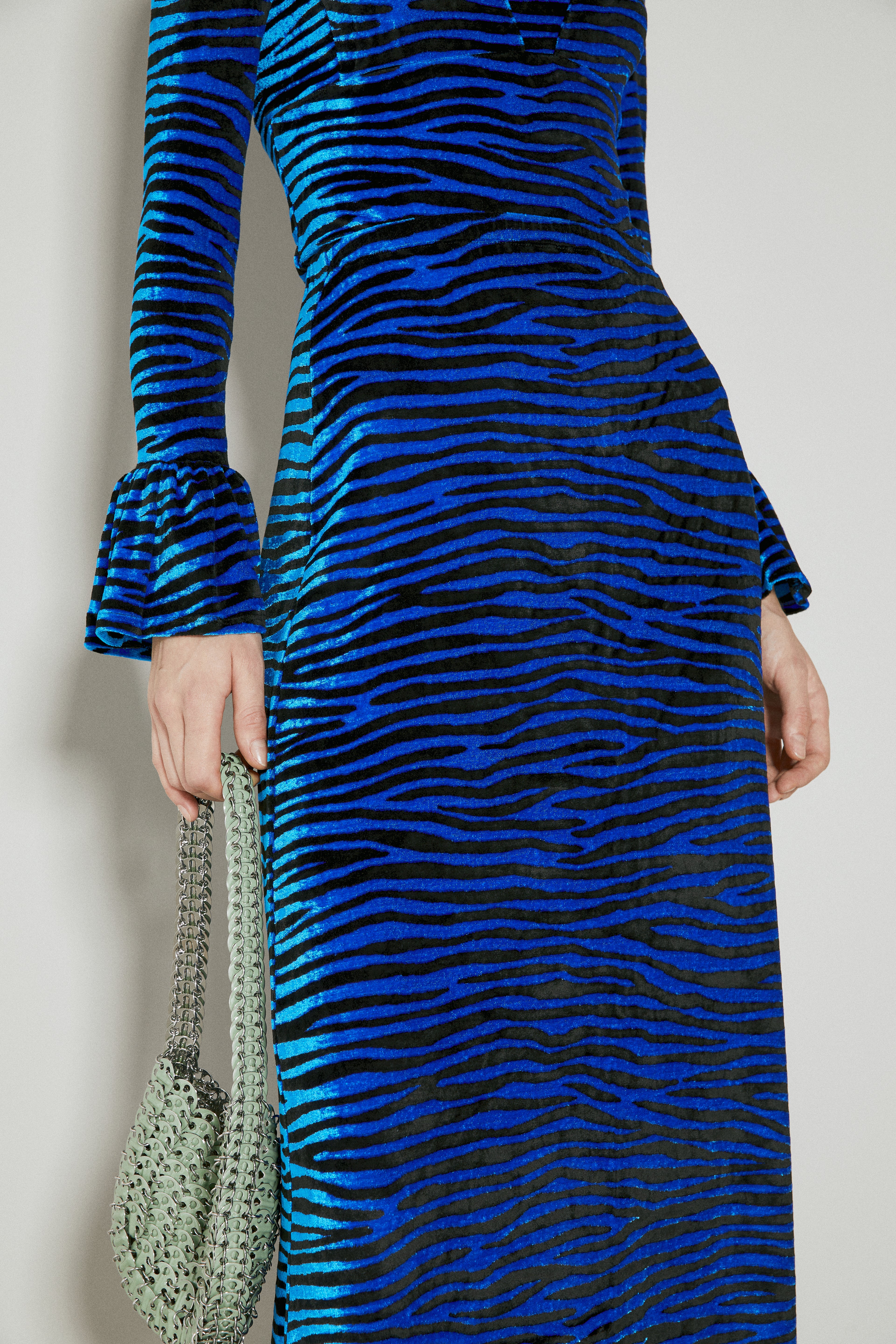 Velvet Zebra Print Skirt