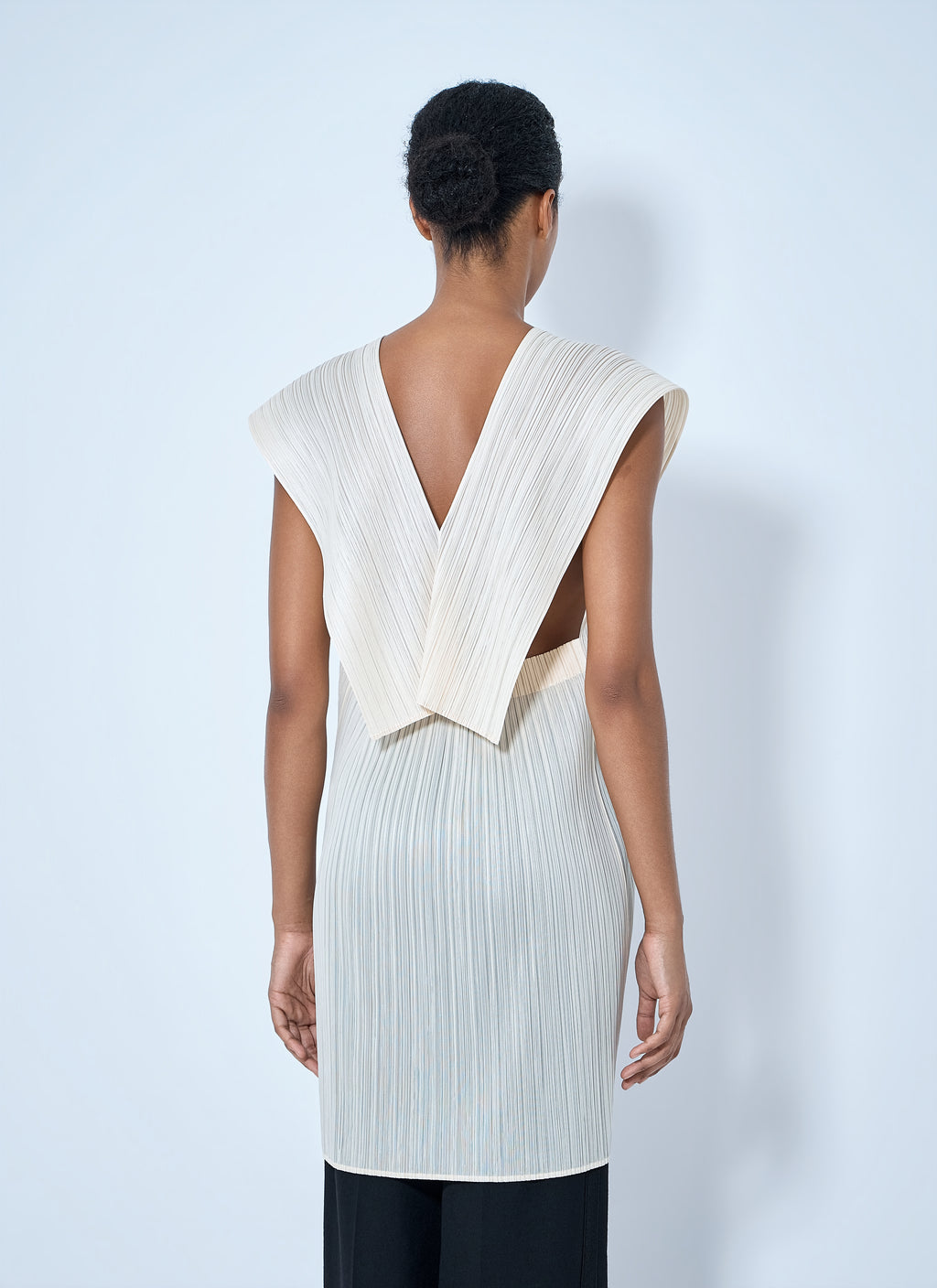 Sleeveless Pleated Tunic