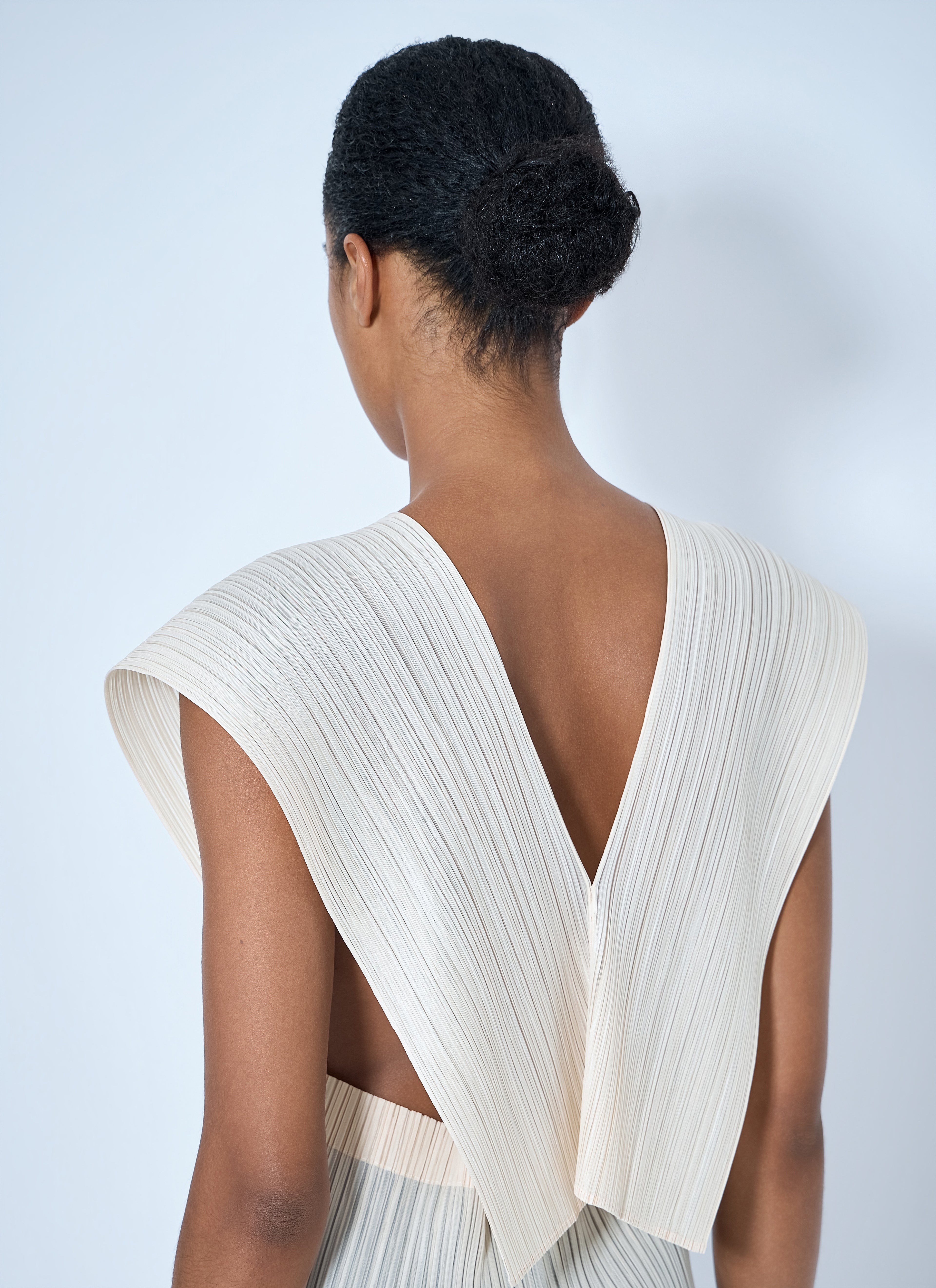Sleeveless Pleated Tunic