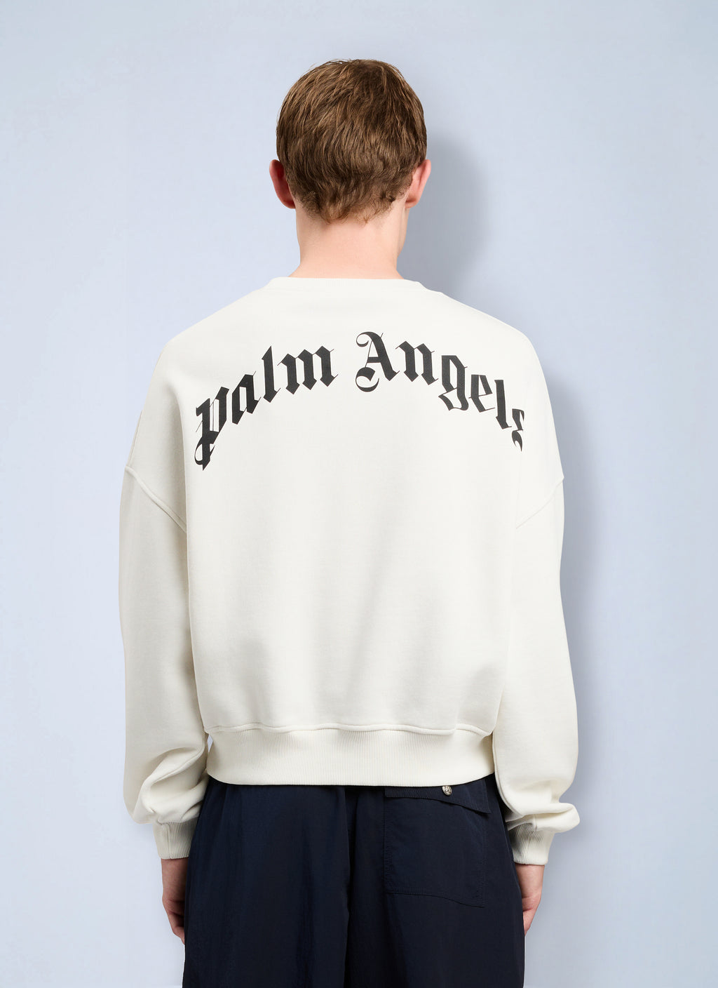 Back Curved Logo Loose Sweatshirt