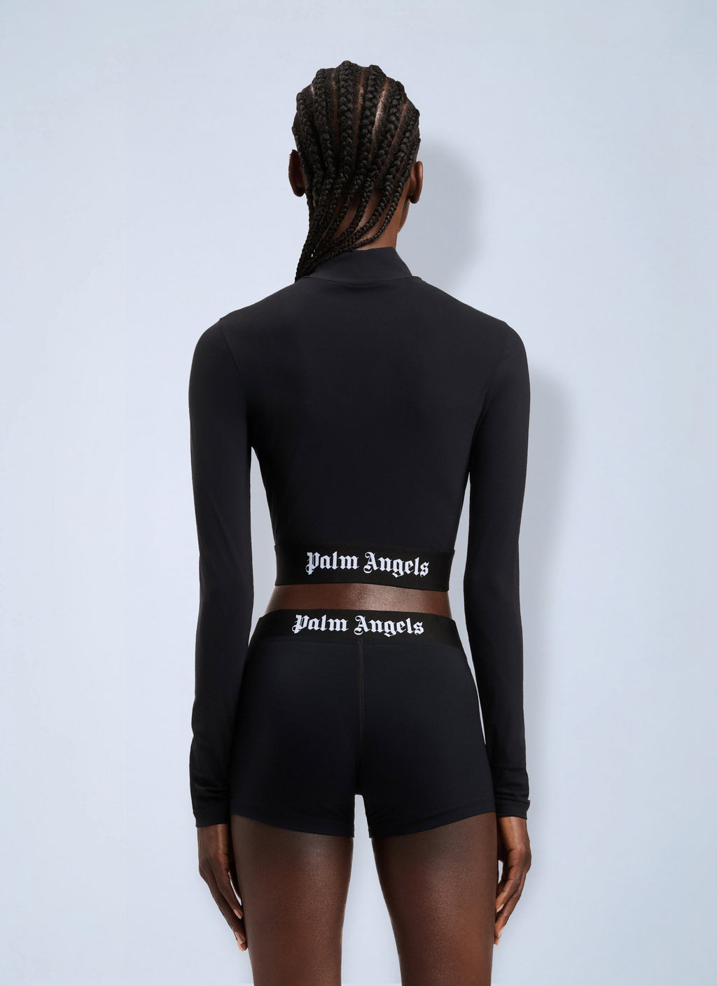 Classic Logo Long-Sleeved Mockneck Top