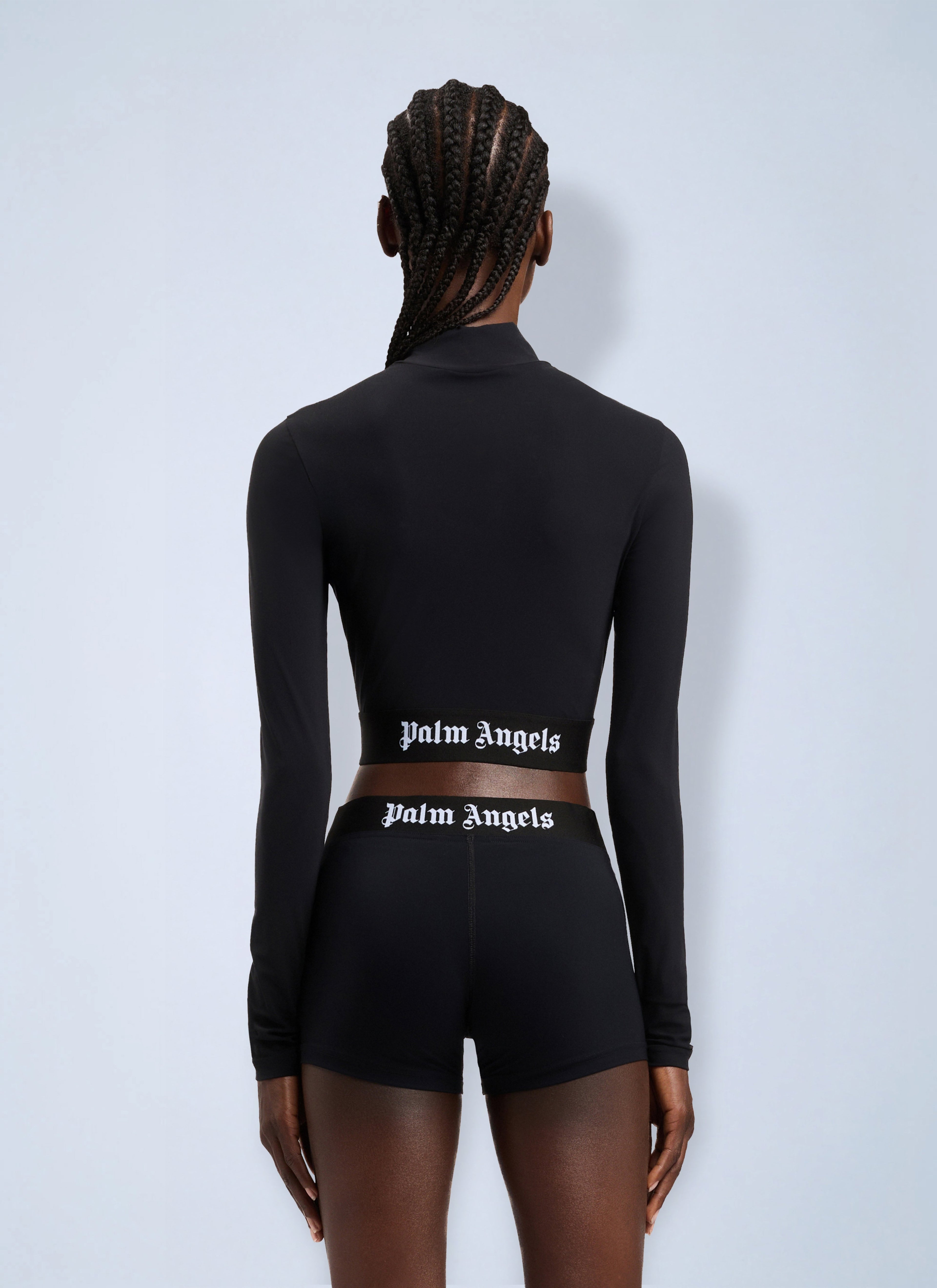 Classic Logo Long-Sleeved Mockneck Top