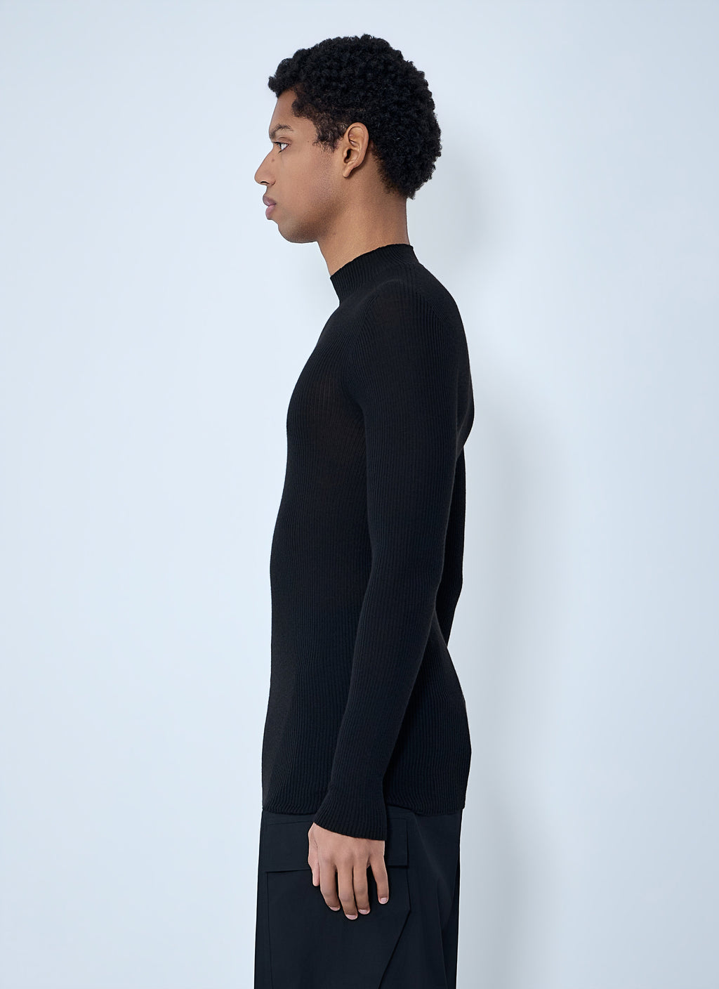 Ribbed Knit Long Sleeve Top