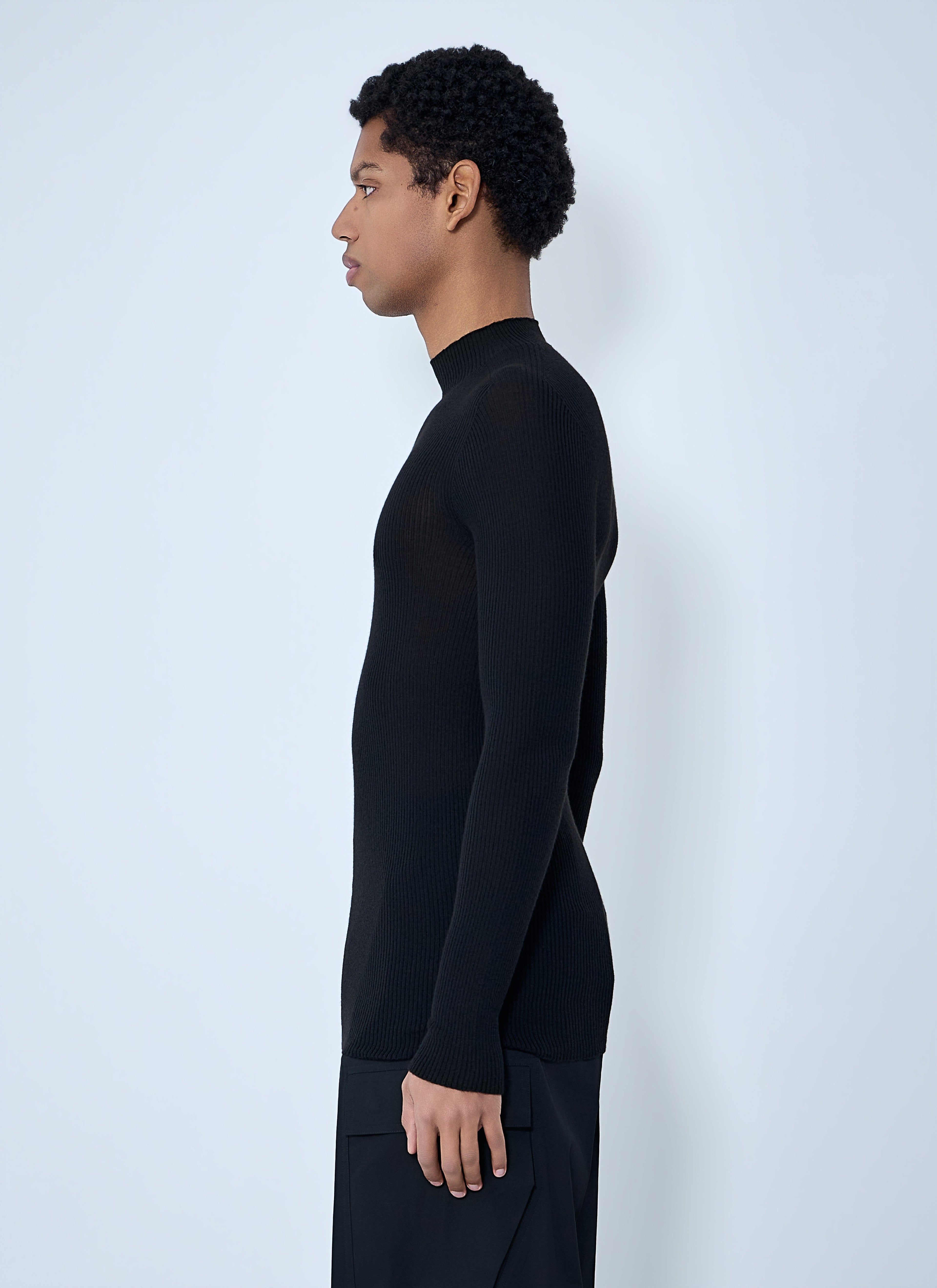 Ribbed Knit Long Sleeve Top